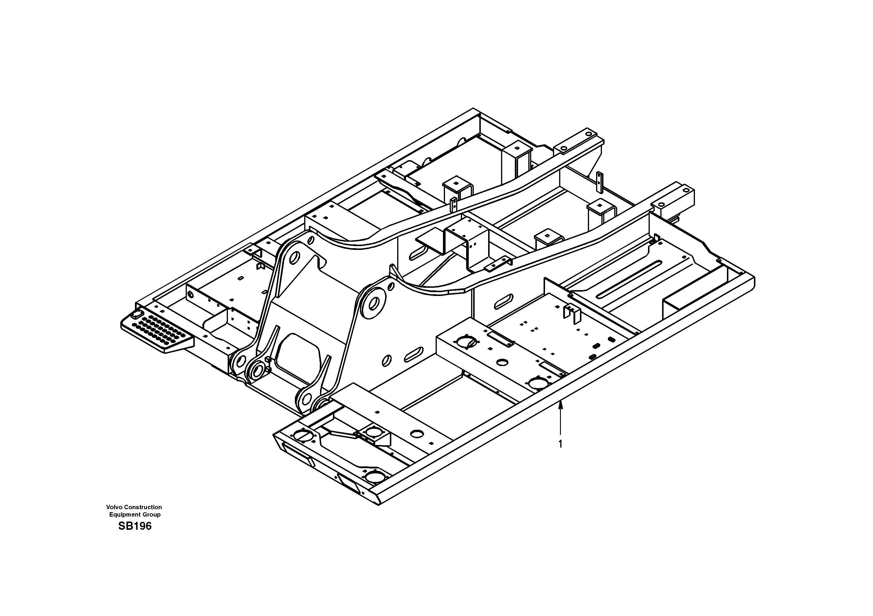 Upper frame — volvo parts diagram