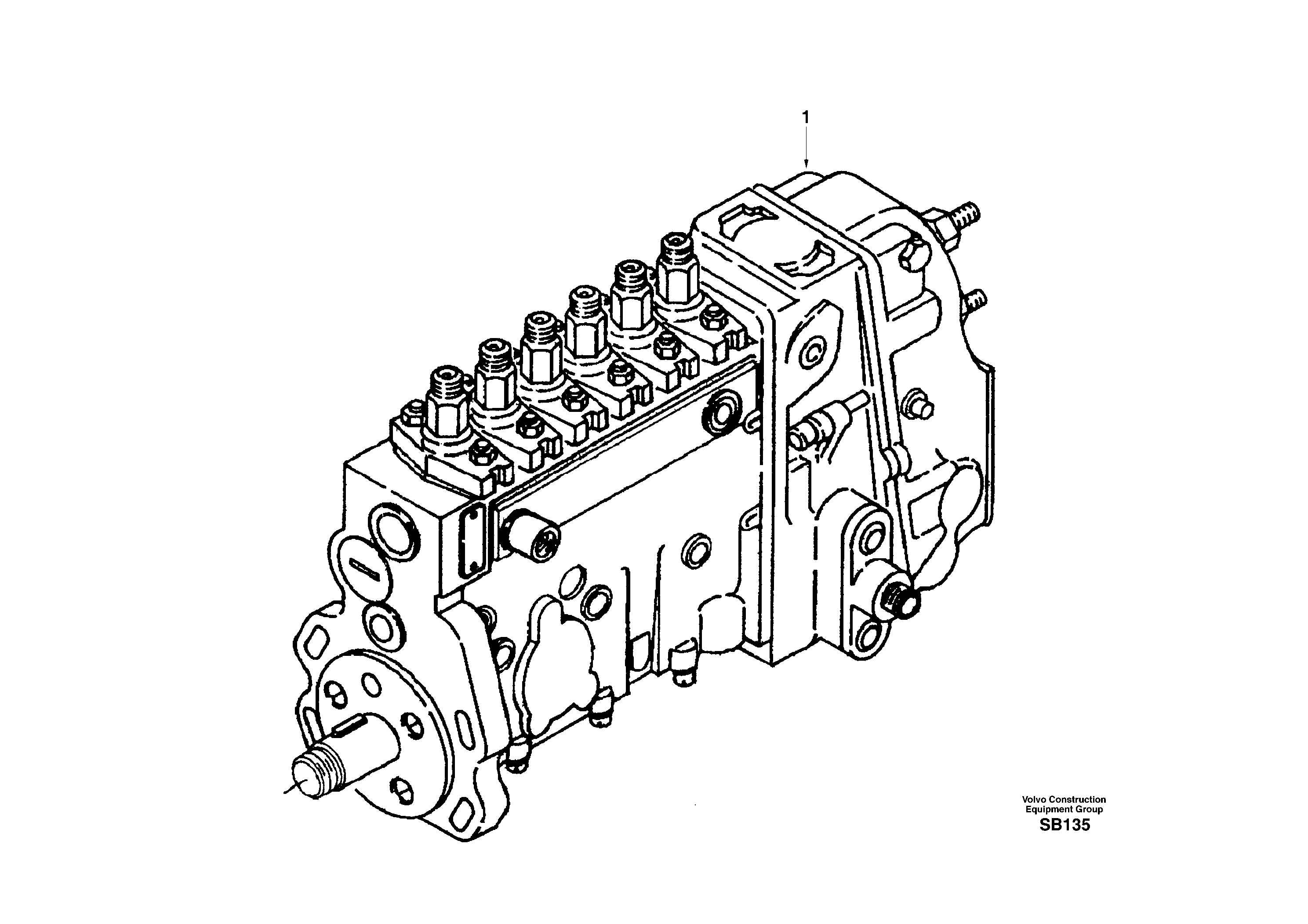 Injection pump — volvo parts diagram