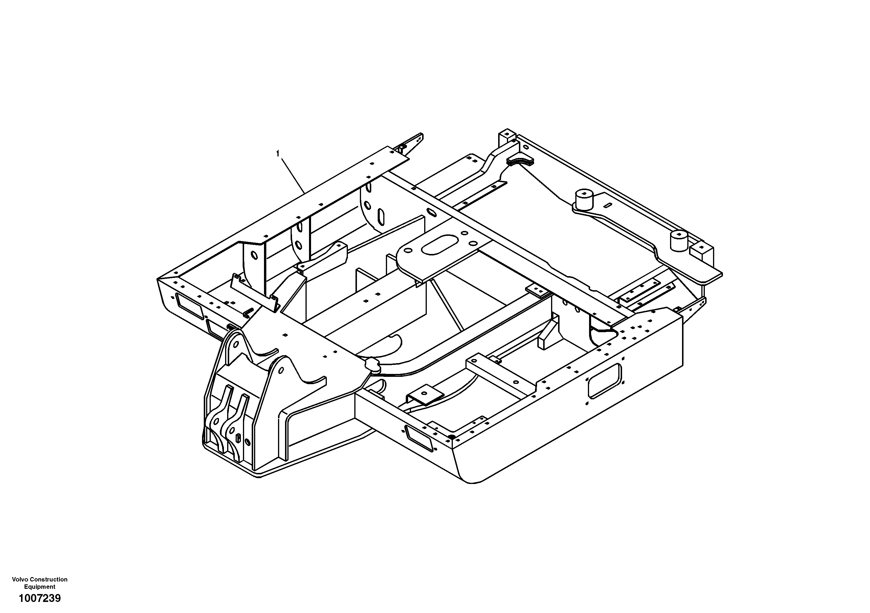 Upper frame — volvo parts diagram