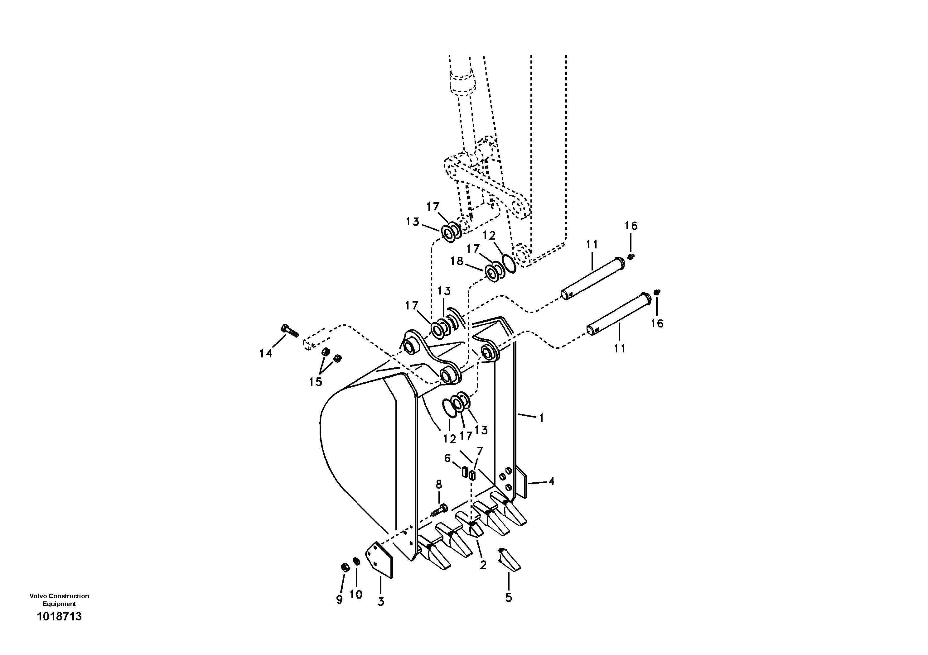 Bucket — volvo parts diagram