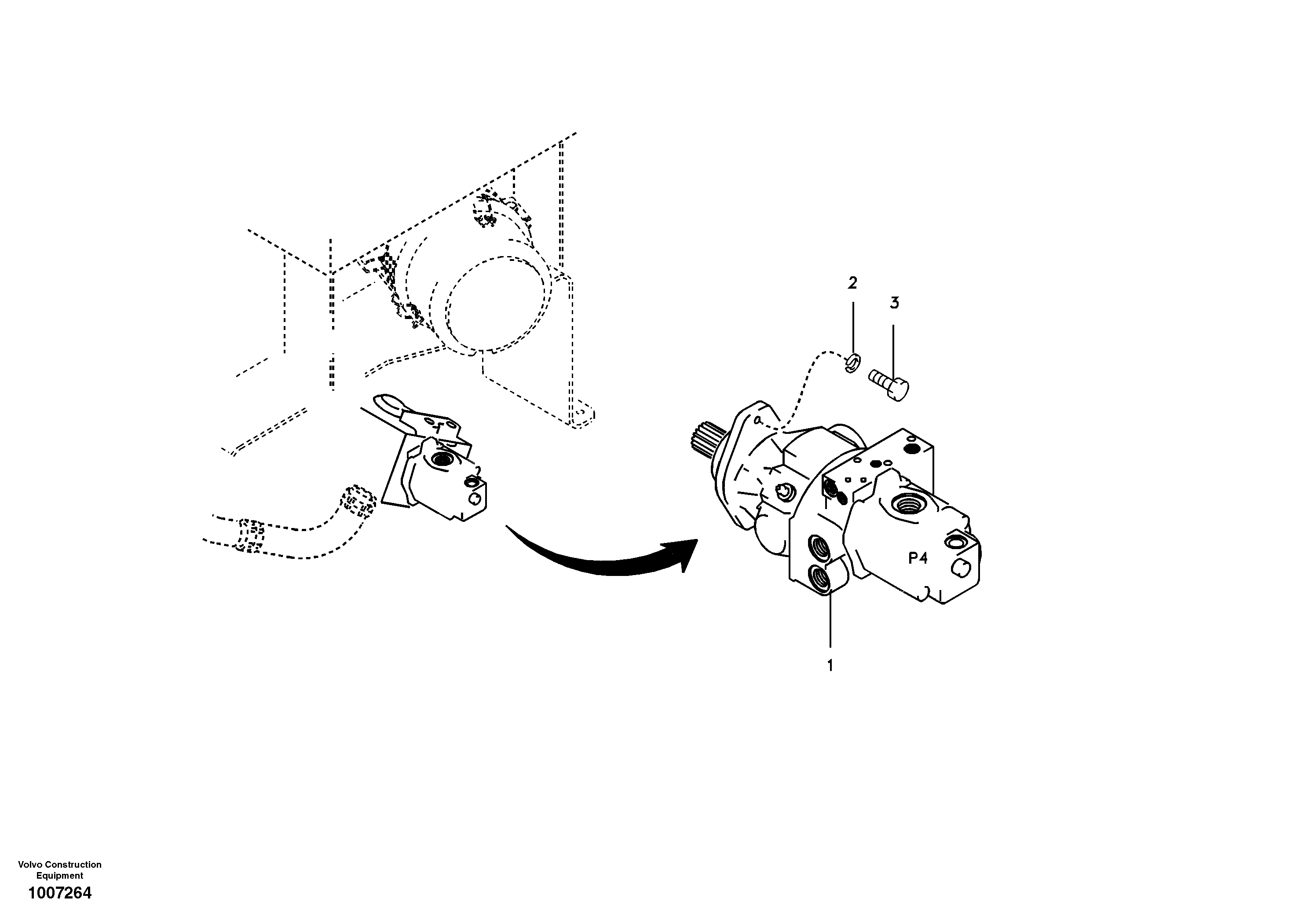 Hydraulic pump — volvo parts diagram