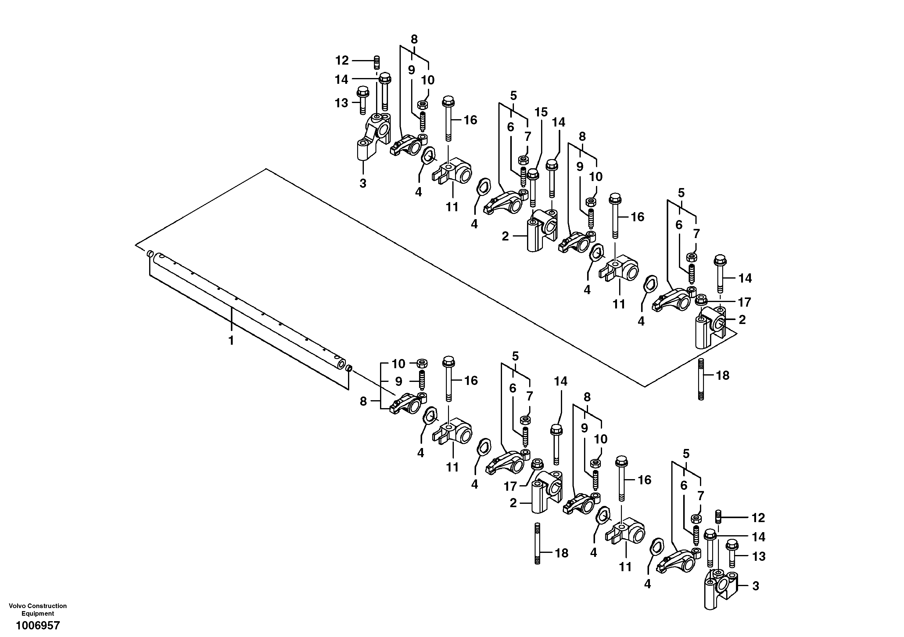 Rocker arm — volvo parts diagram