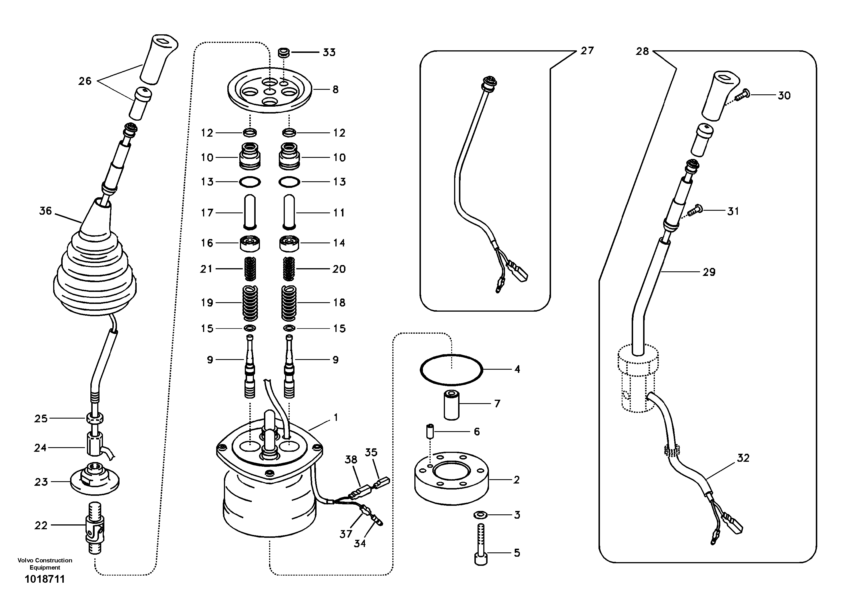 Servo system, solenoid valve — volvo parts diagram