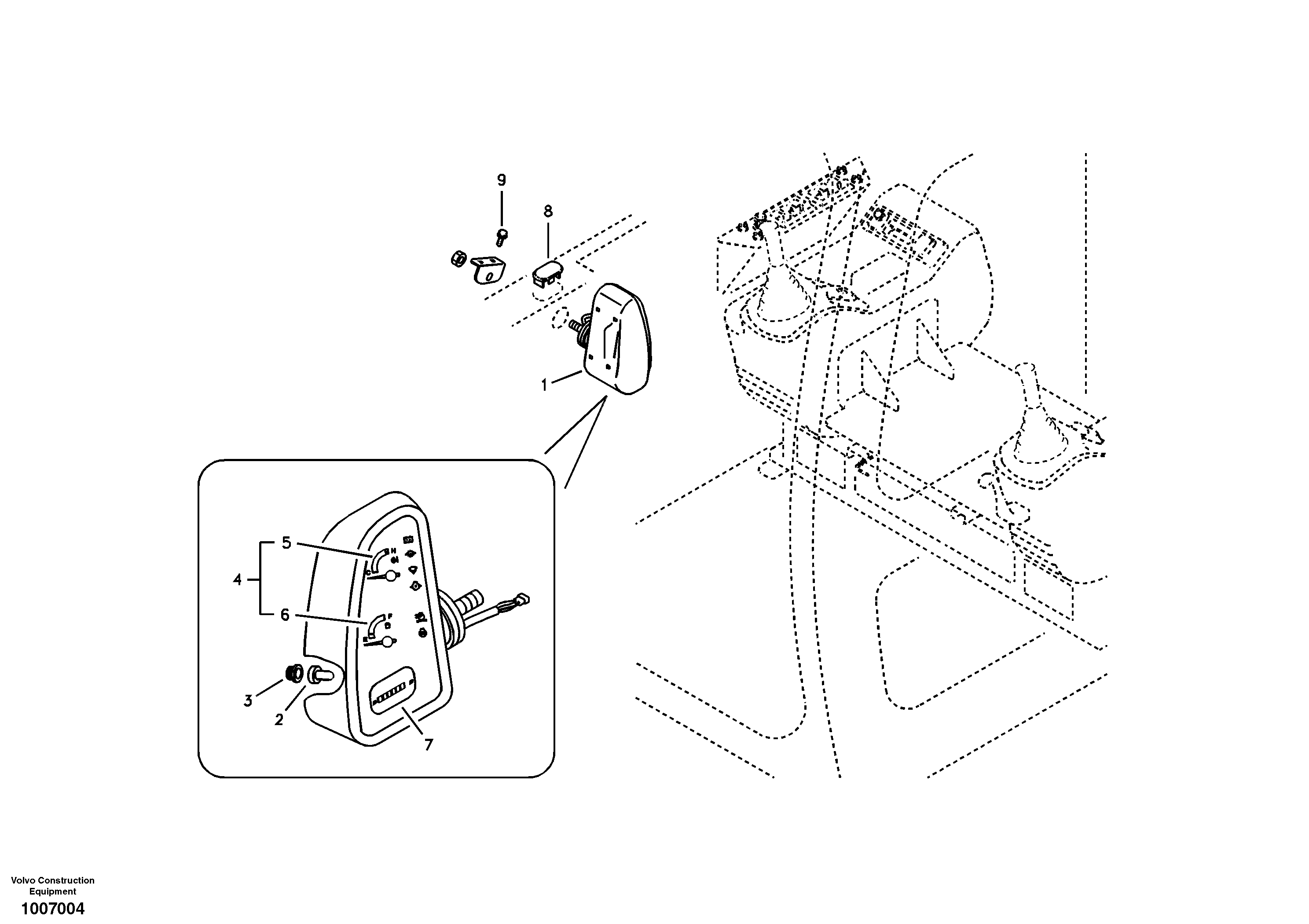 Instrument panel, warning unit and information unit — volvo parts diagram