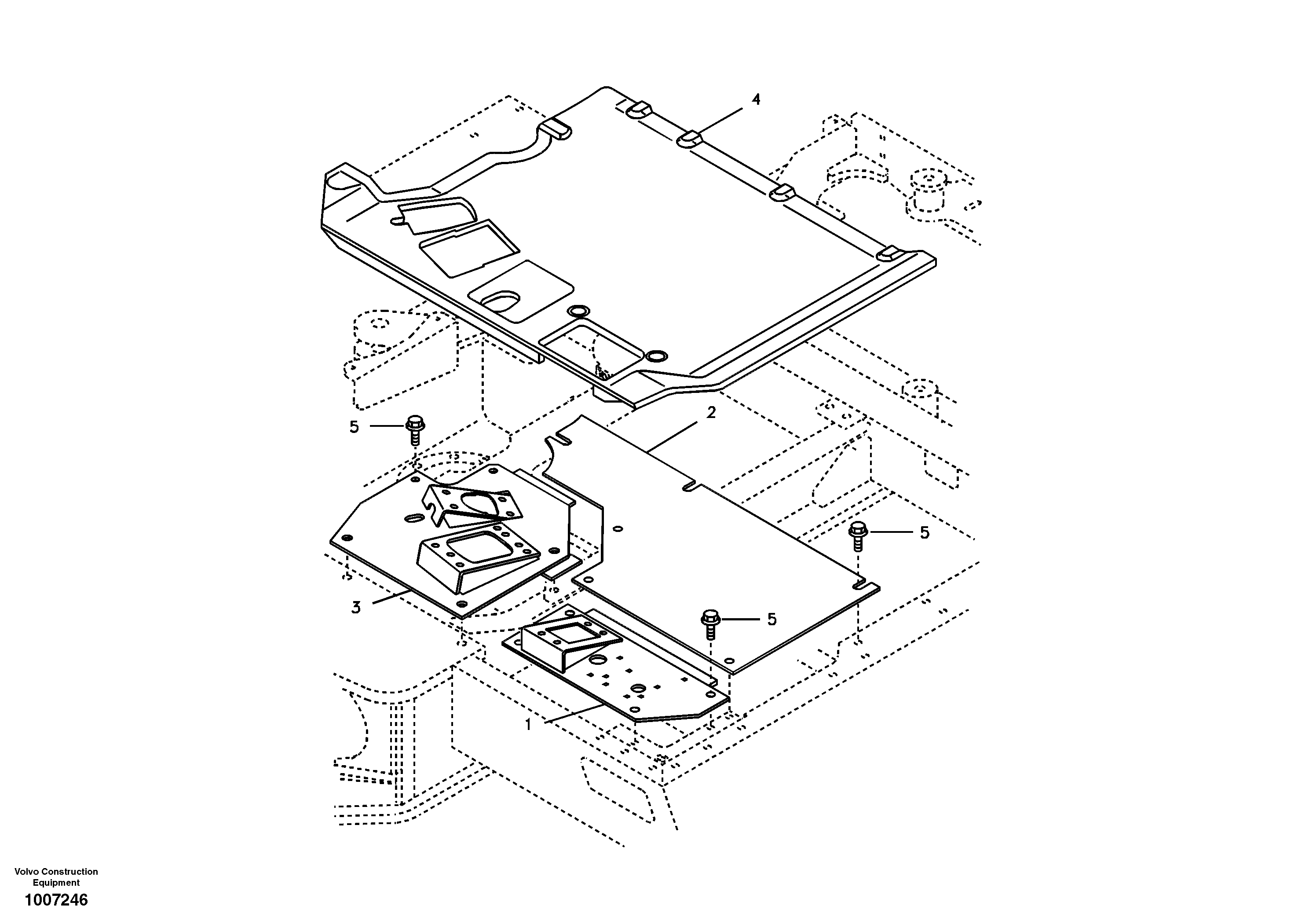 Cabin floor — volvo parts diagram