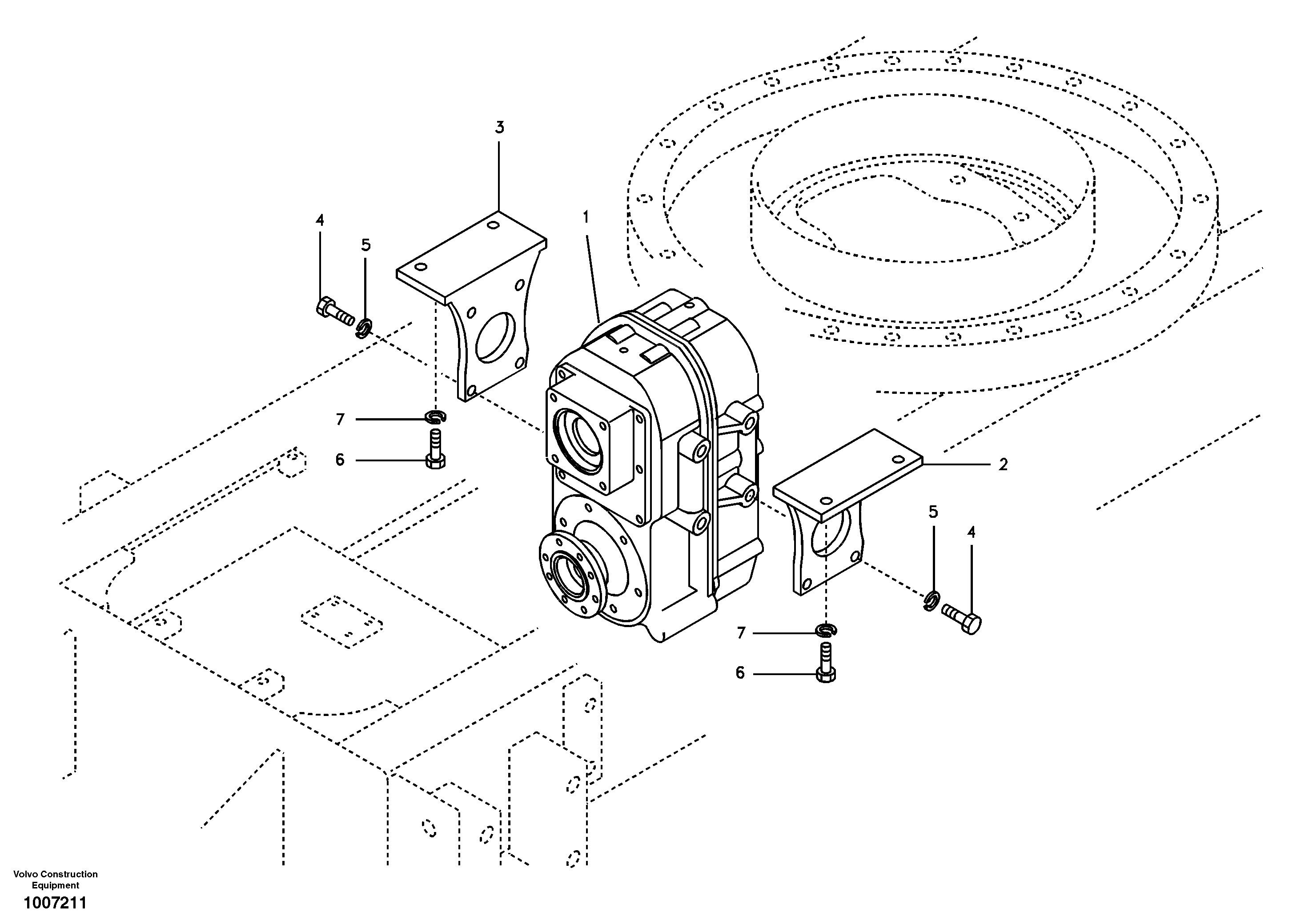 Transmission mounting — volvo parts diagram