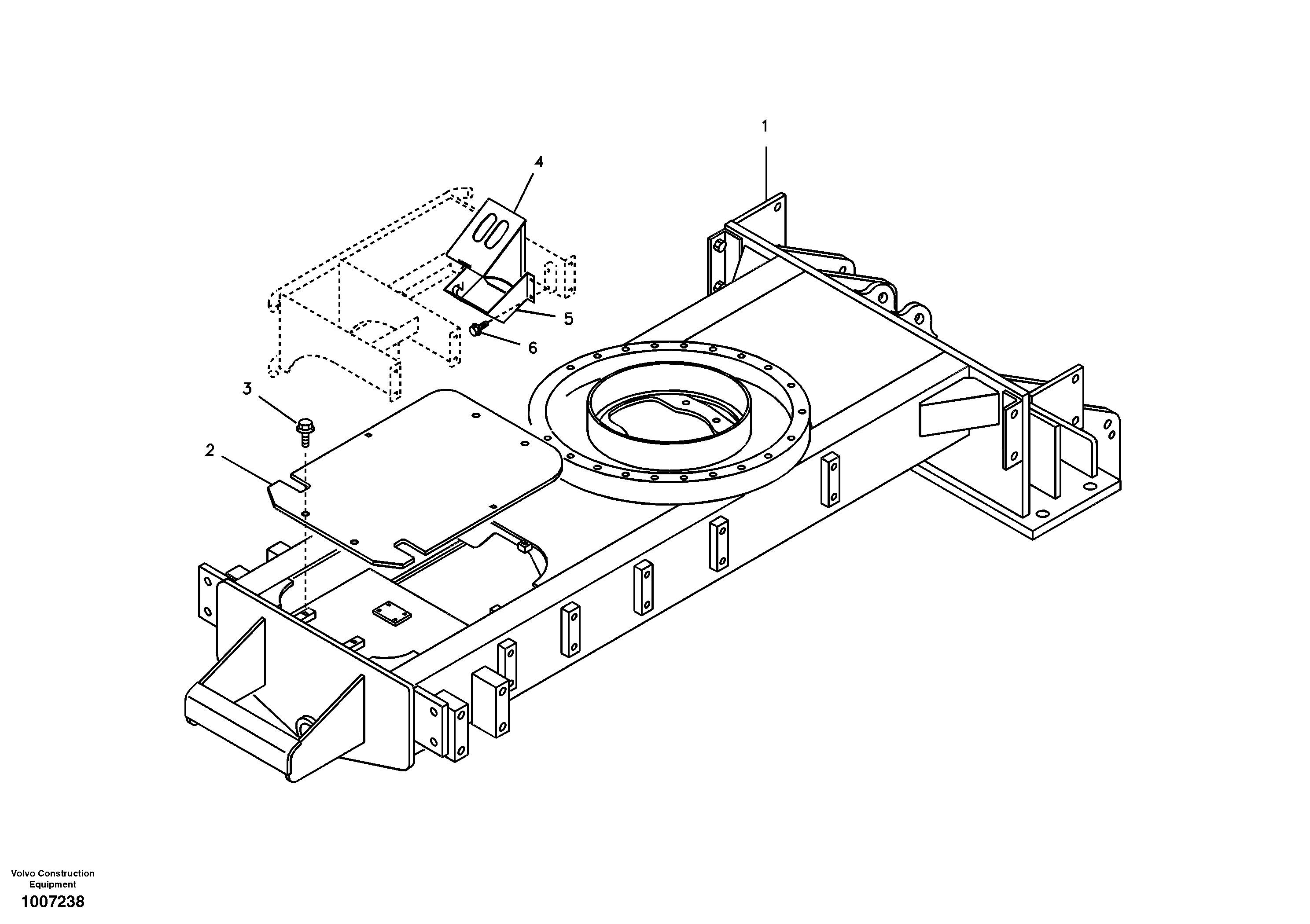 Undercarriage frame — volvo parts diagram