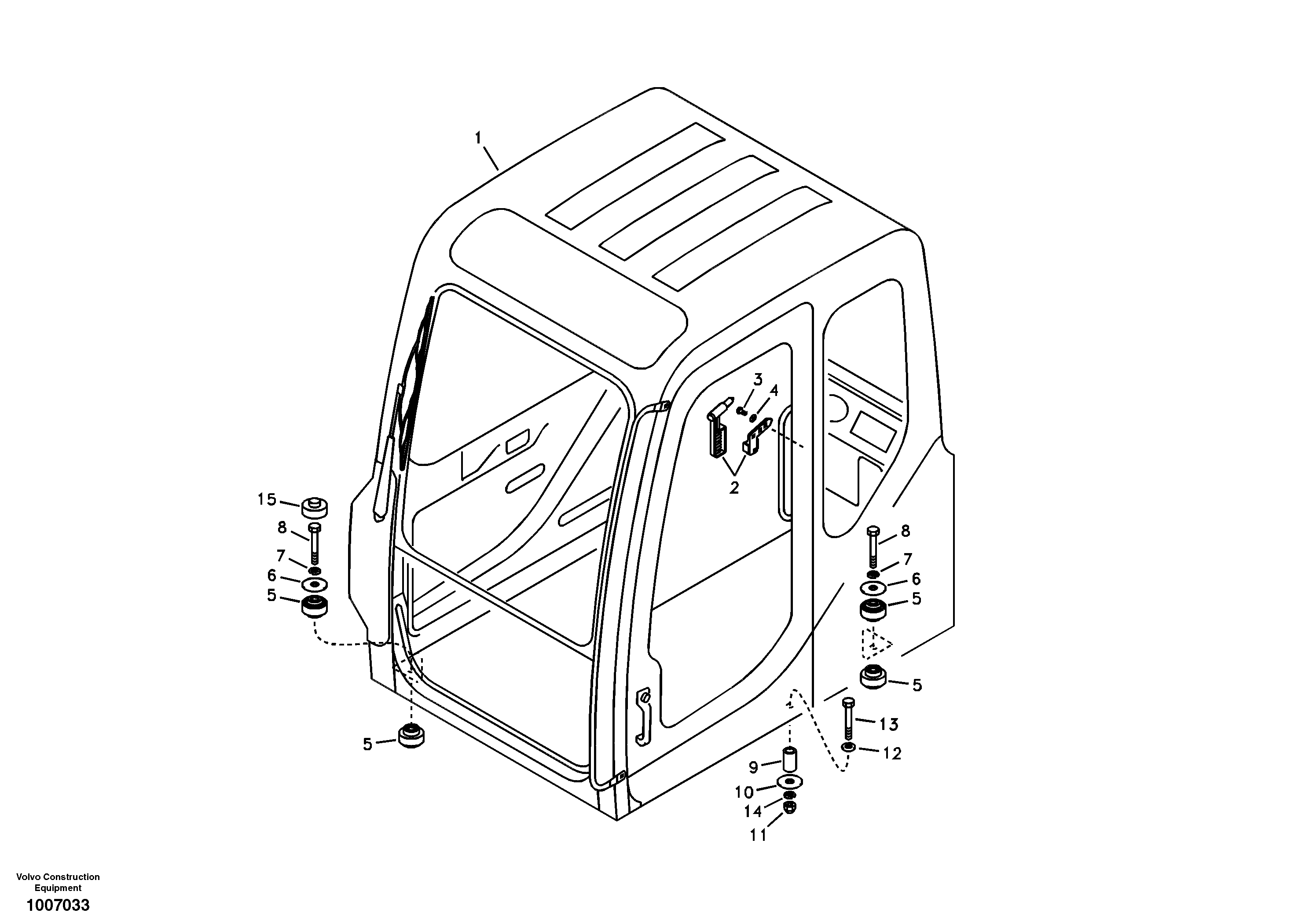 Cab mount — volvo parts diagram