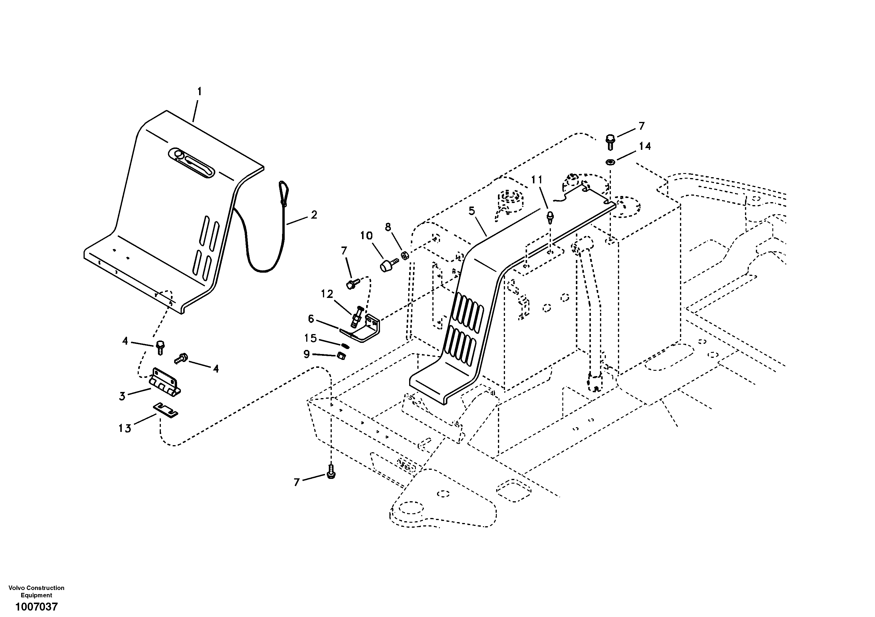 Cowl frame — volvo parts diagram