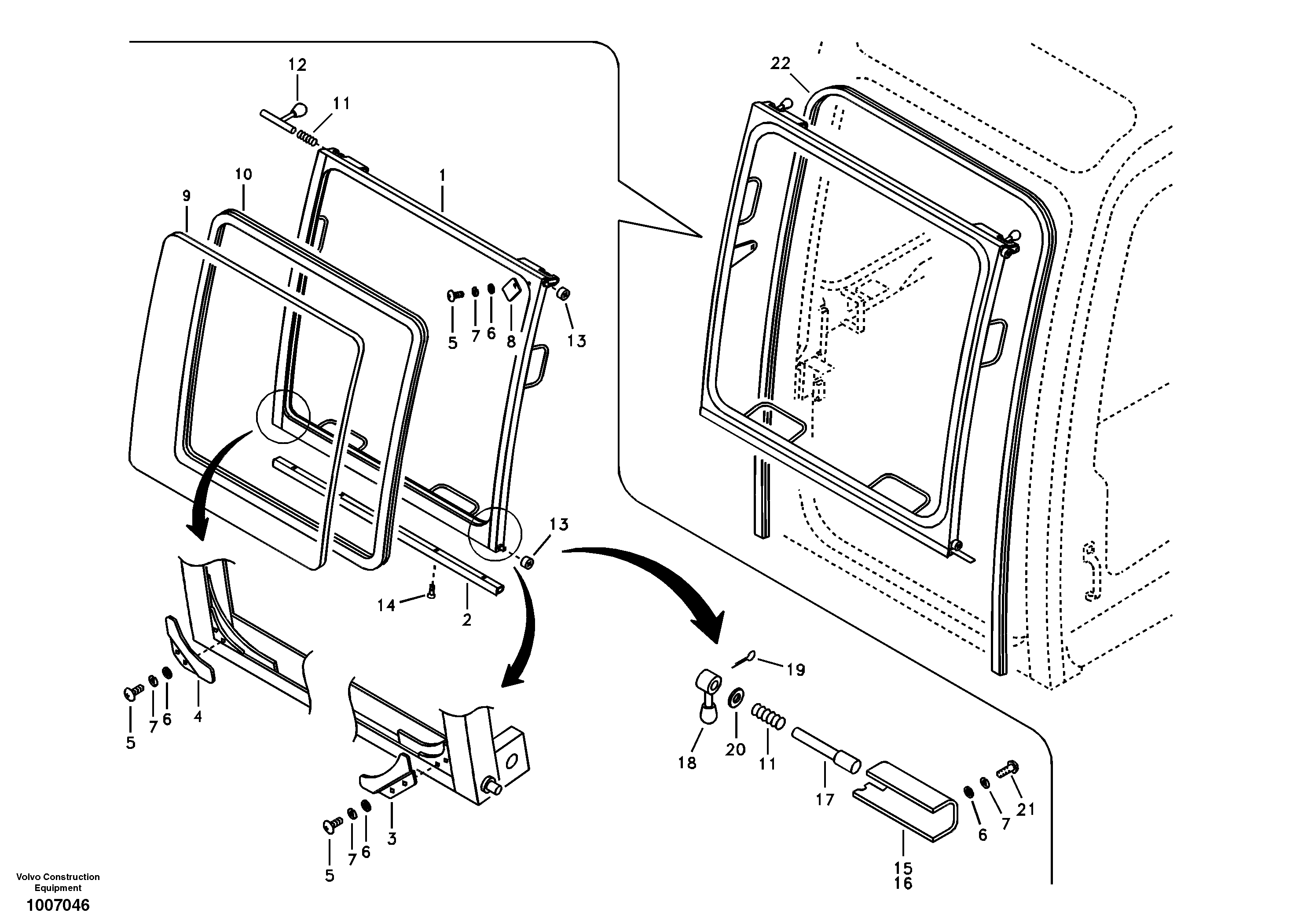 Windshield — volvo parts diagram