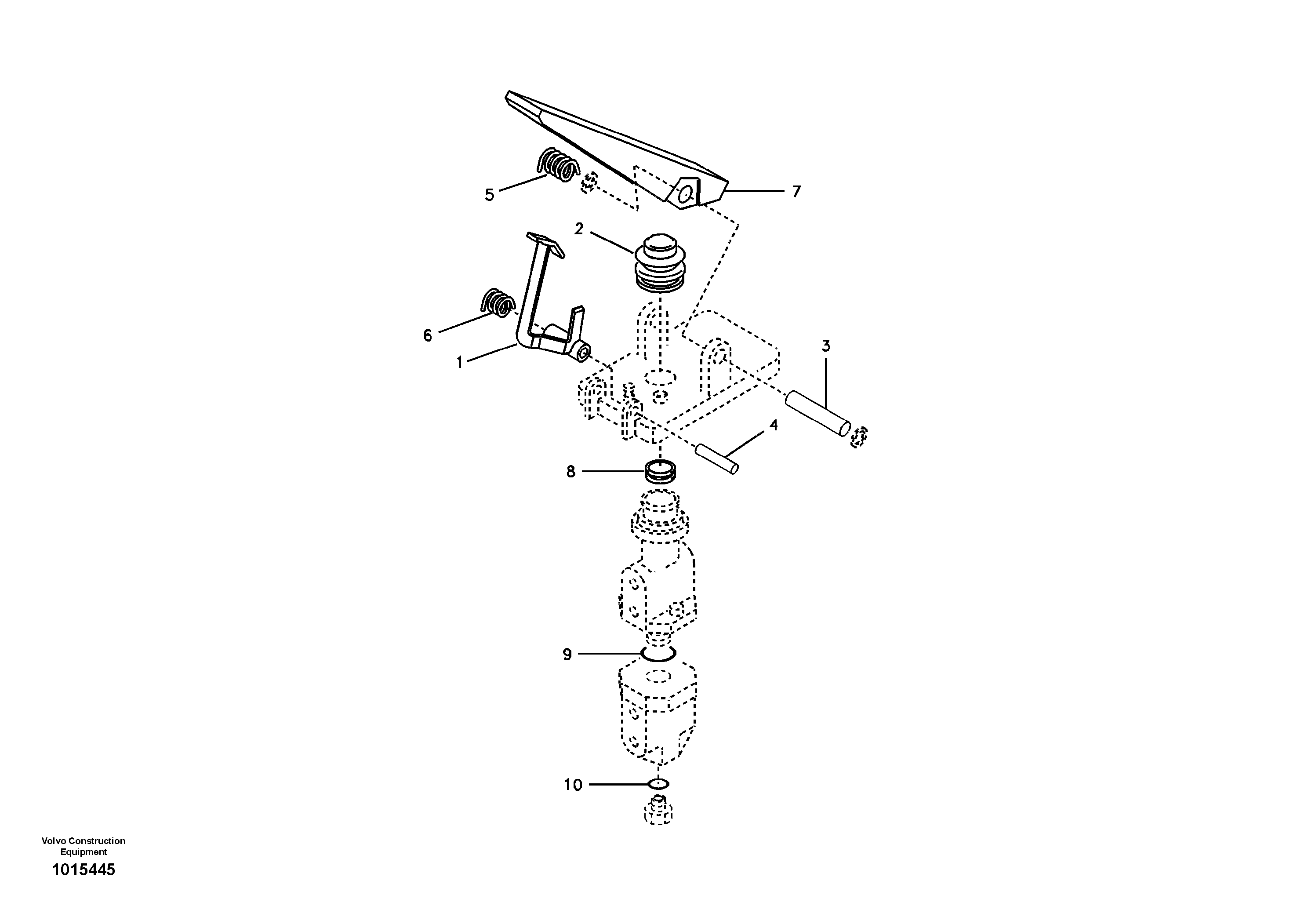 Hydraulic system, brake valve — volvo parts diagram