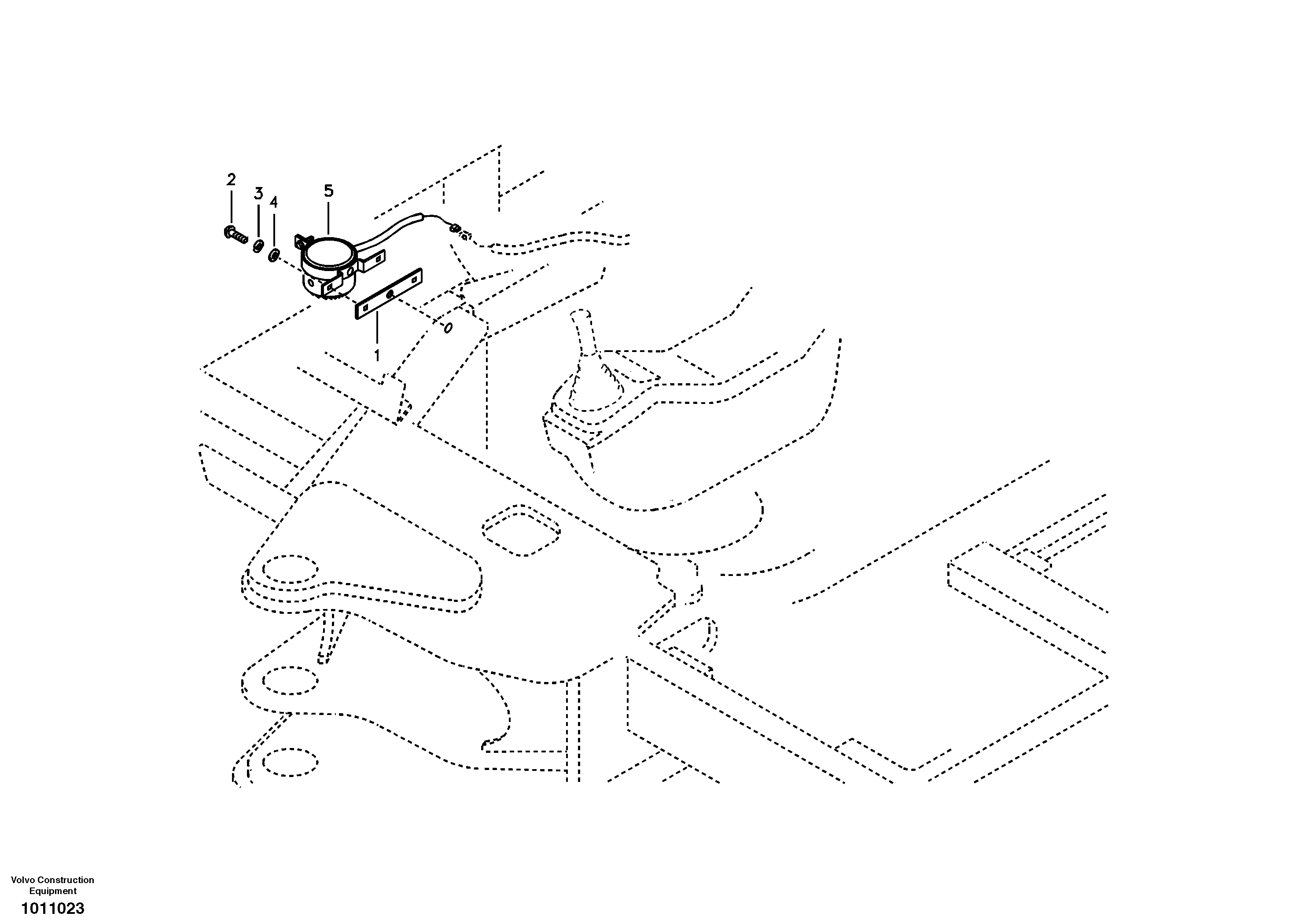 Back-up warning unit — volvo parts diagram
