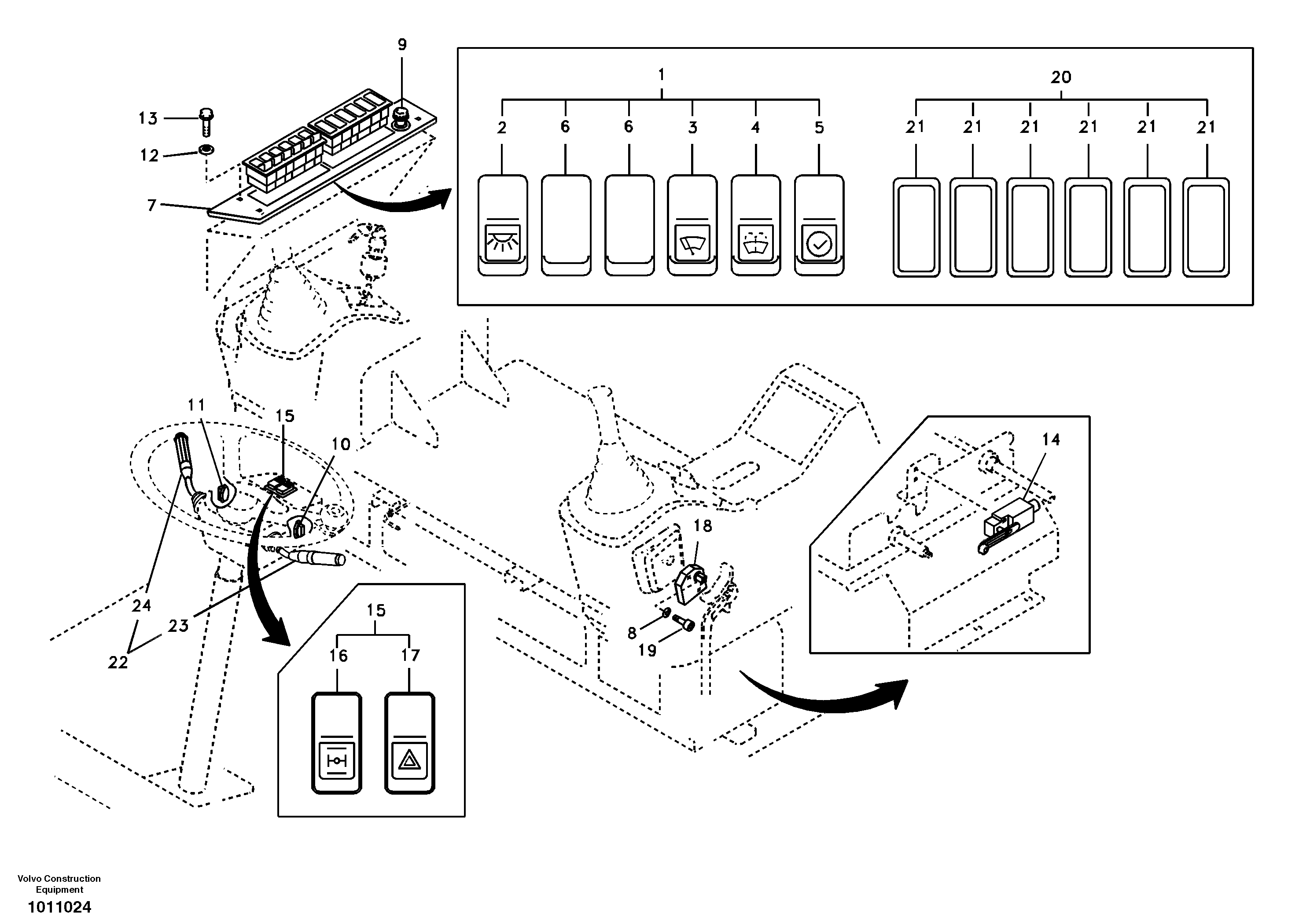 Switch — volvo parts diagram