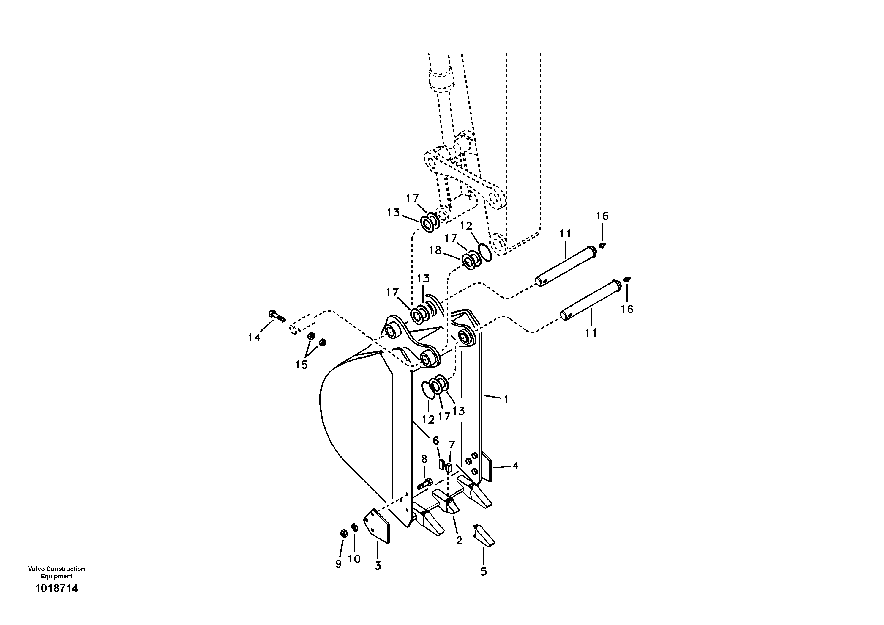 Bucket — volvo parts diagram