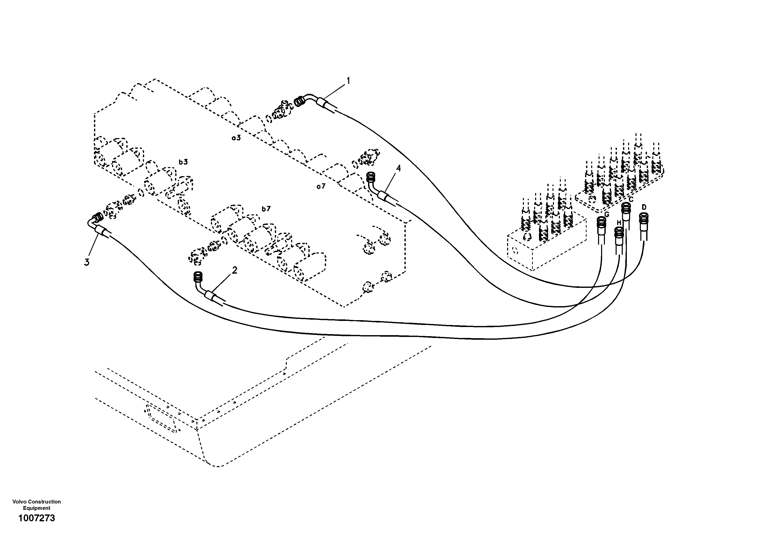 Servo system, changing lever function — volvo parts diagram
