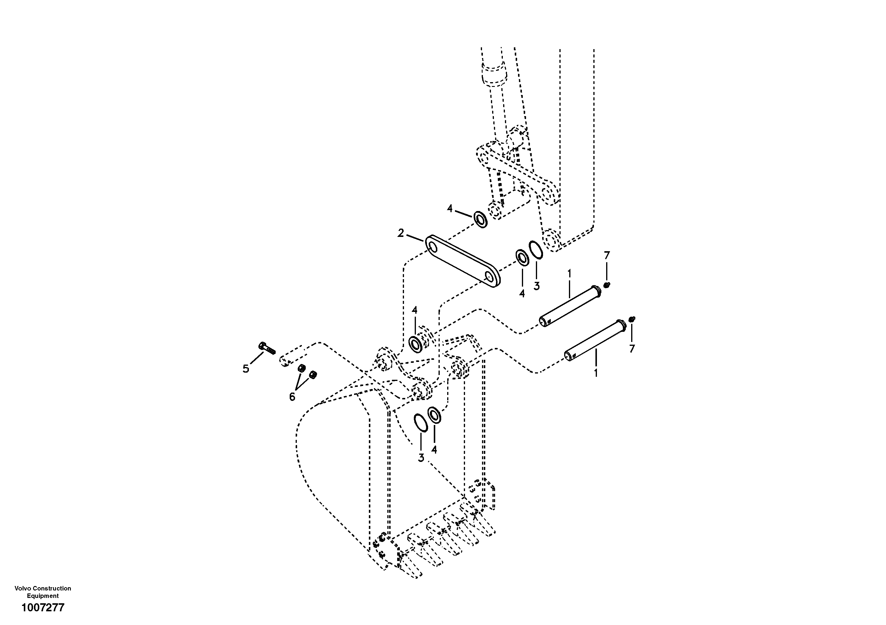 Linkage for no bucket — volvo parts diagram