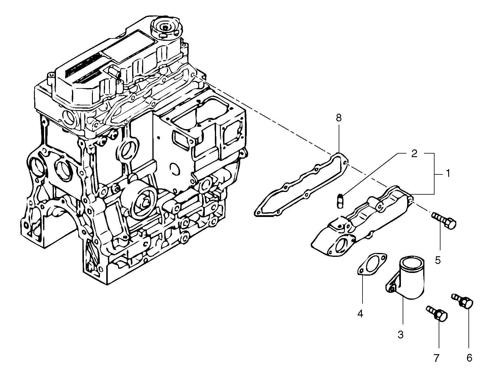 Intake manifold — volvo parts diagram