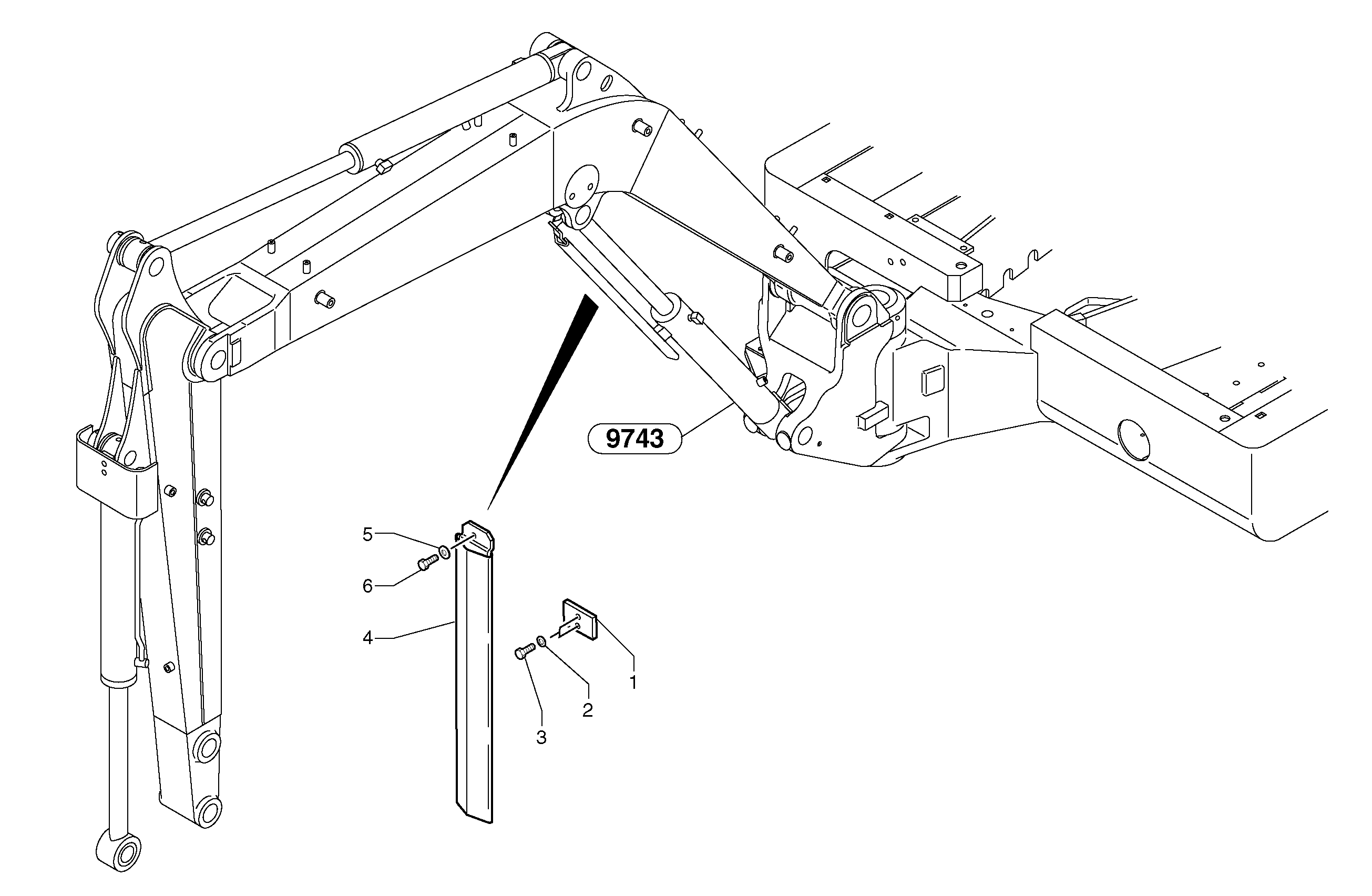 Cylinder rod protection — volvo parts diagram