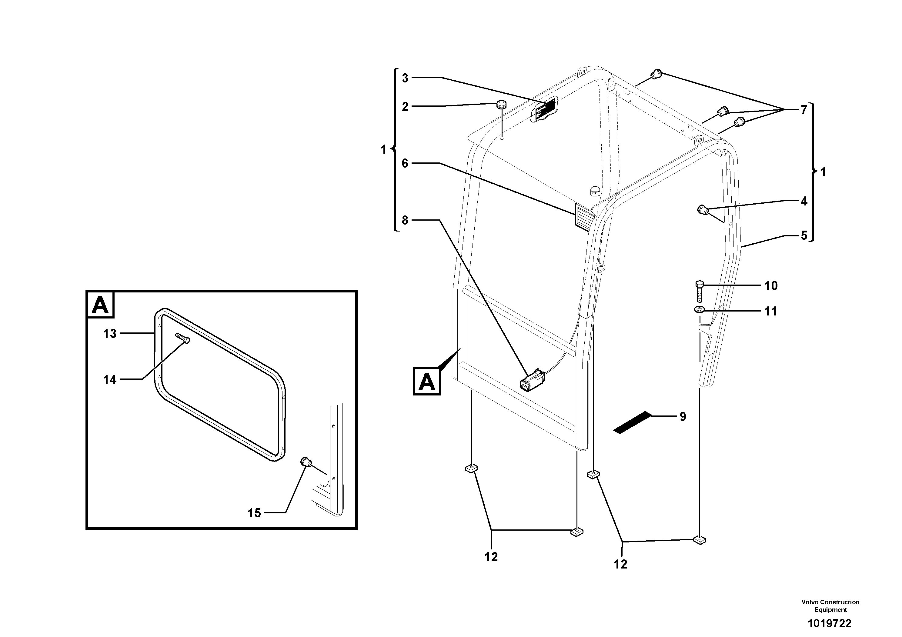 Canopy — volvo parts diagram