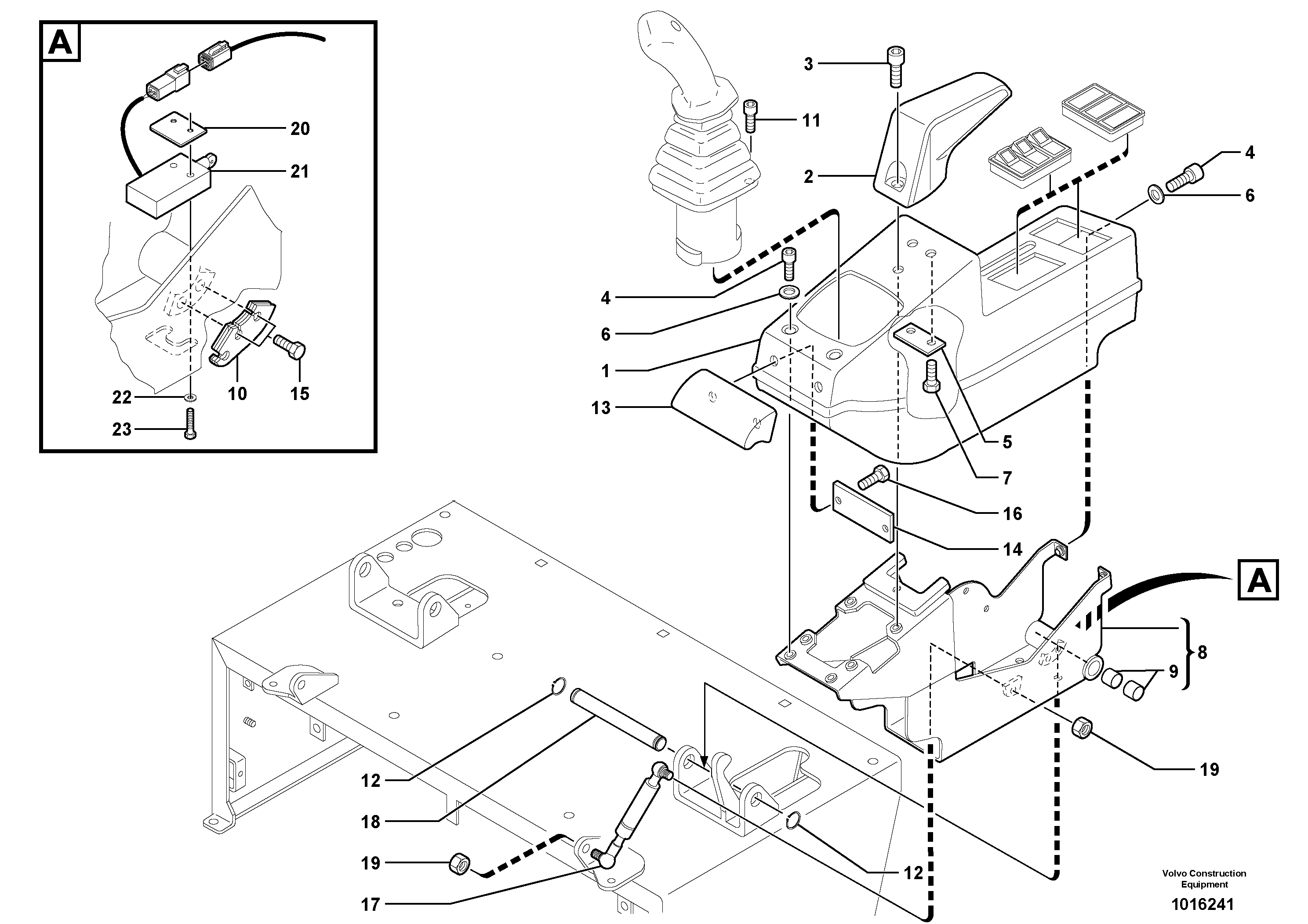 Operator's station : instrument panel ( left ) — volvo parts diagram