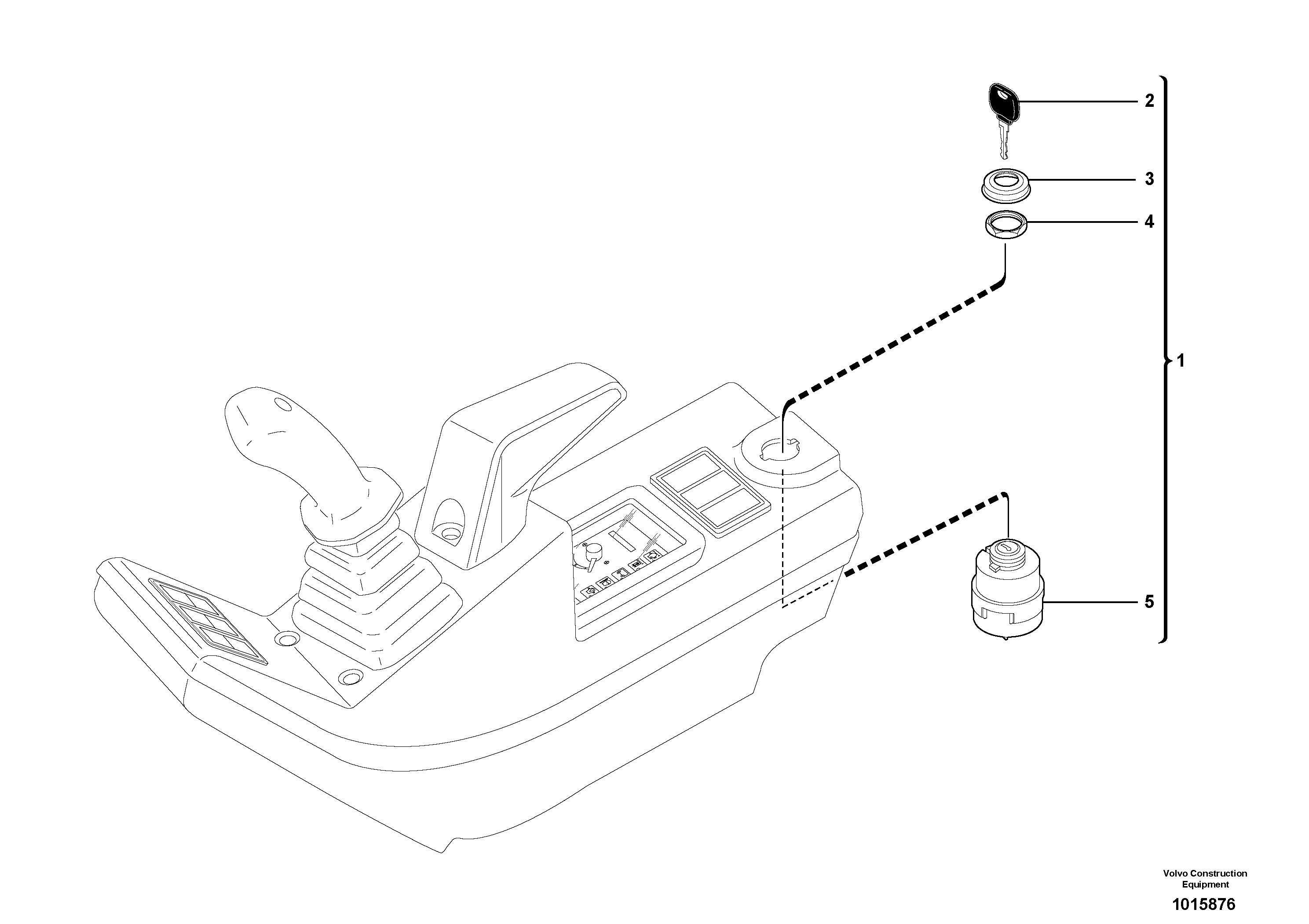 Starting and preheating switch — volvo parts diagram