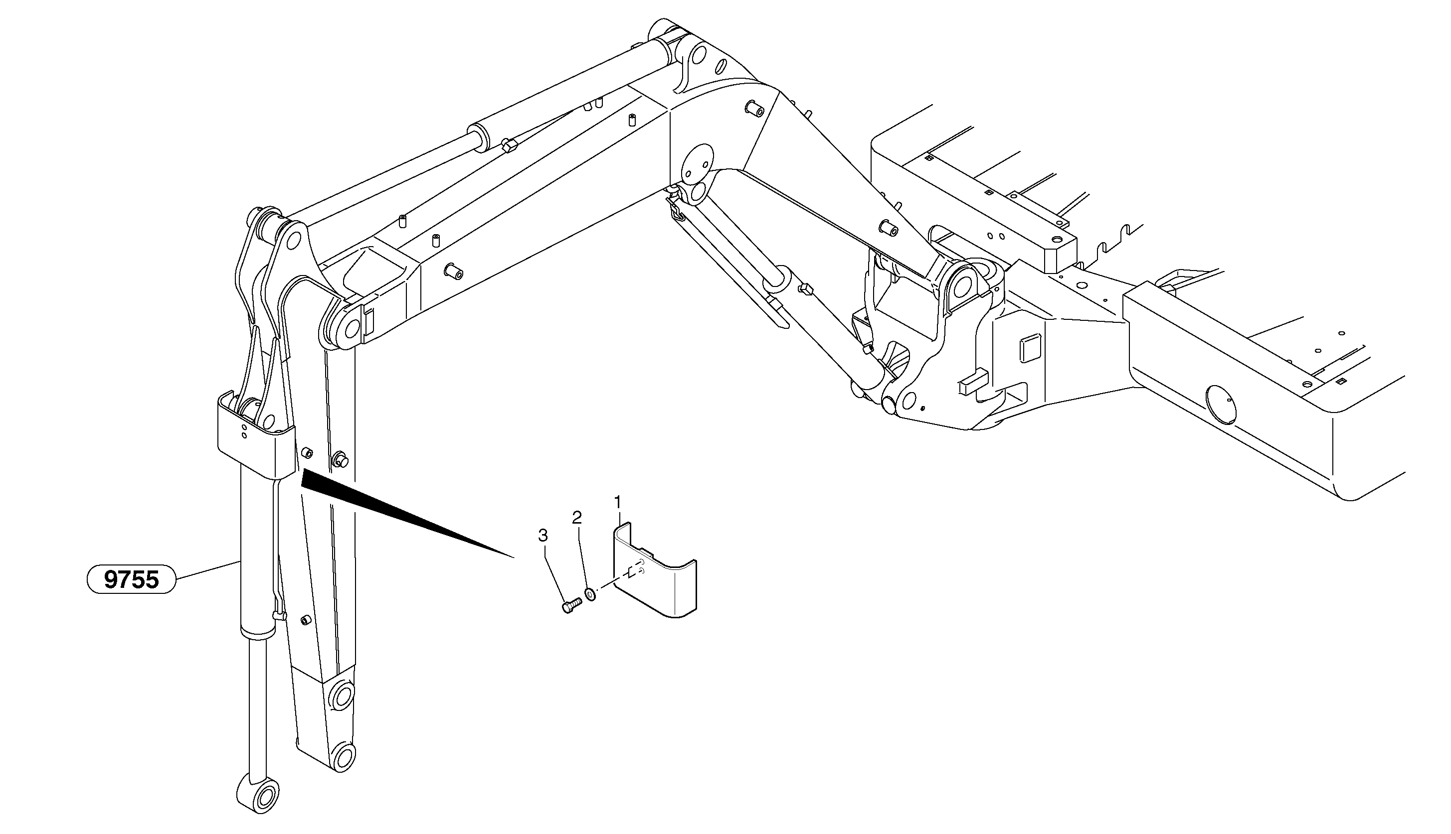 Cylinder rod protection — volvo parts diagram