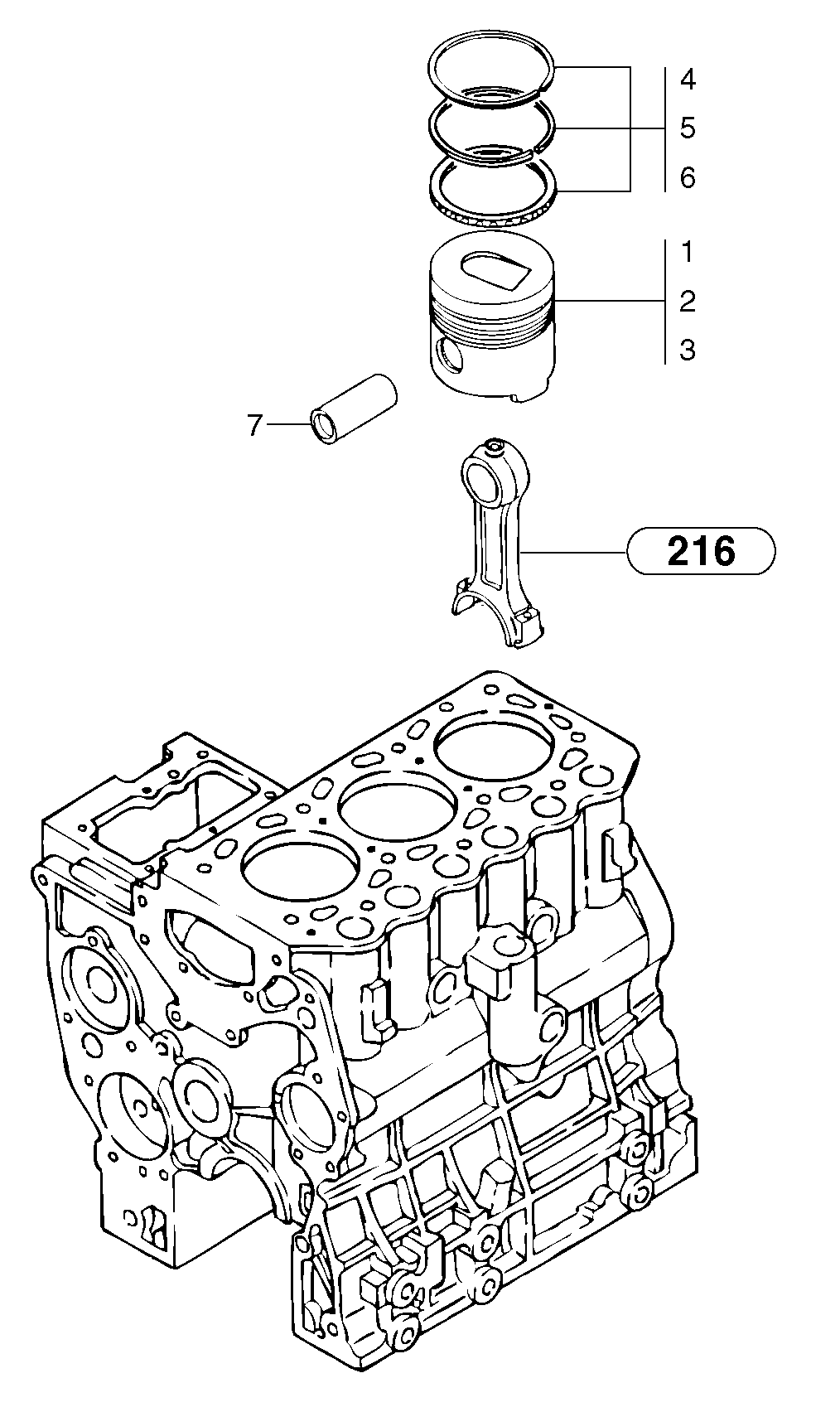 Pistons — volvo parts diagram