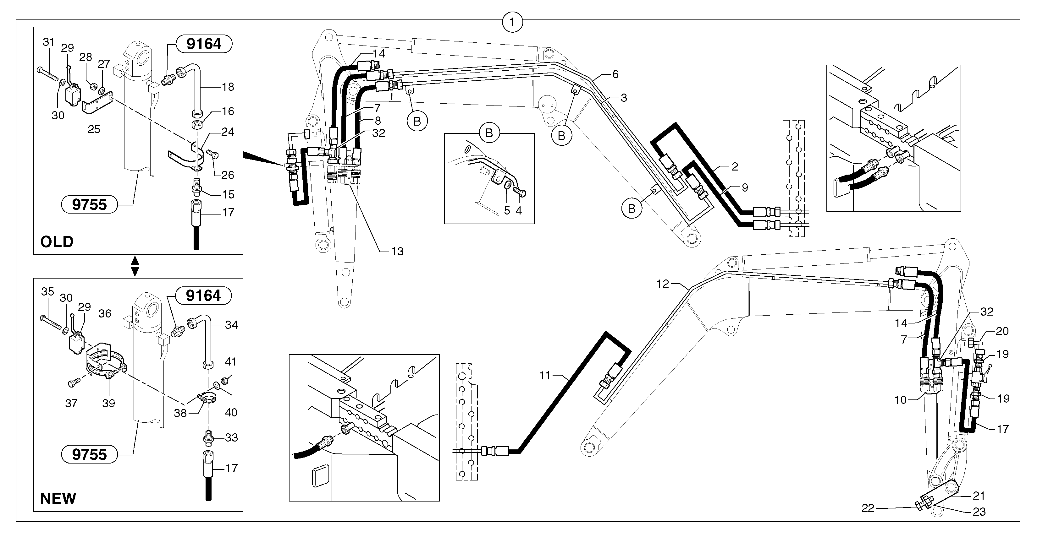 Hydr. circuit. ( attachment ) ( grab jaw ) — volvo parts diagram