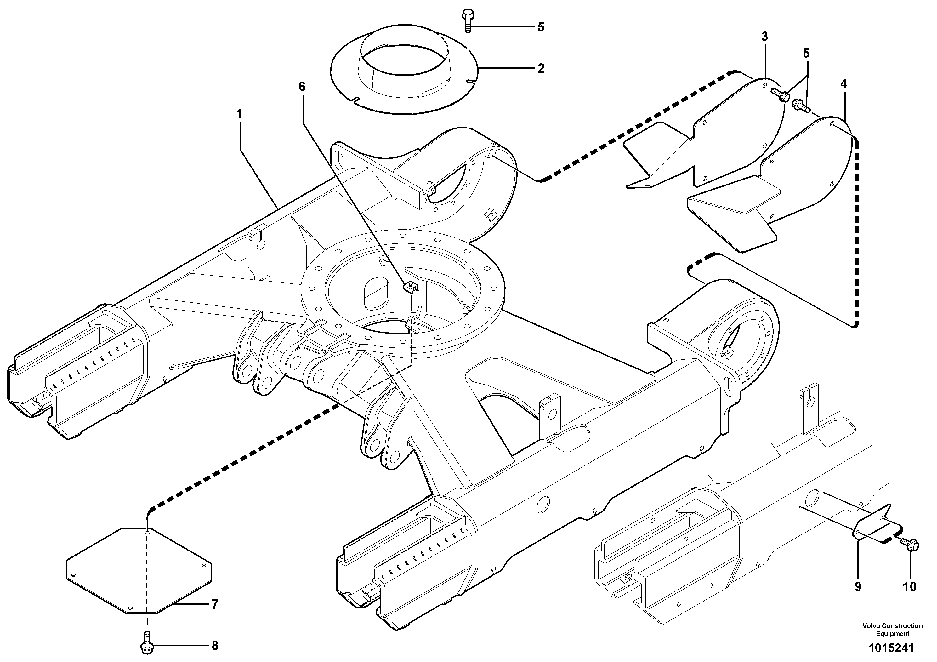 Lower frame — volvo parts diagram