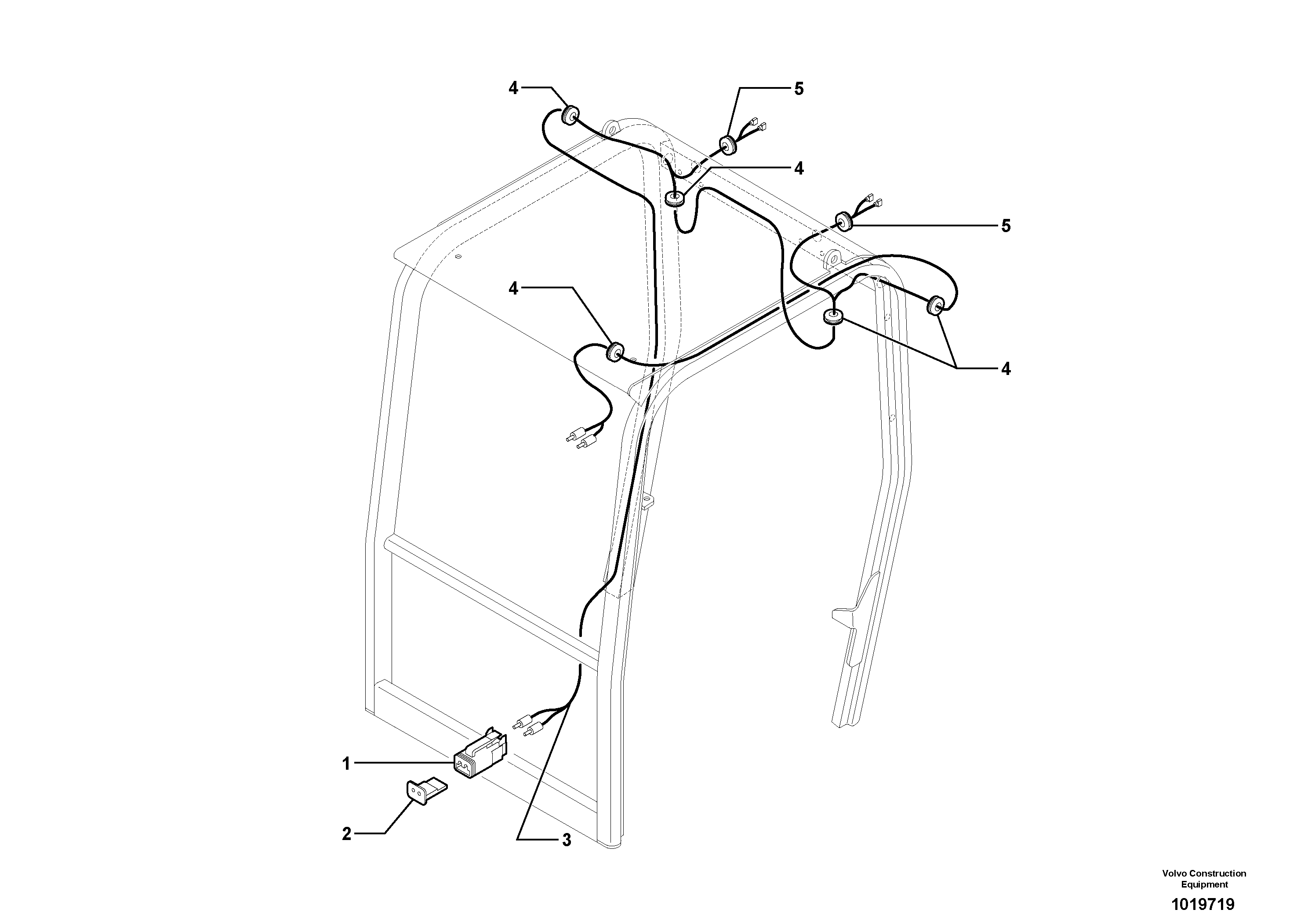 Electrical system / Canopy — volvo parts diagram