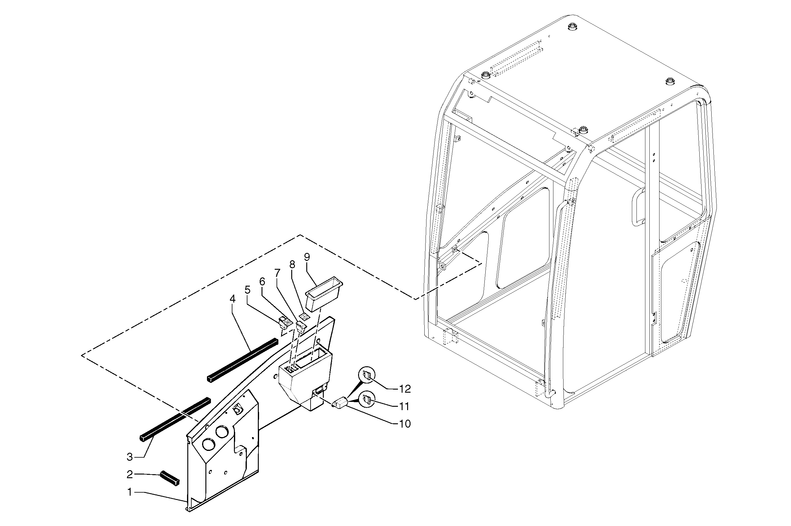 Cab : console — volvo parts diagram