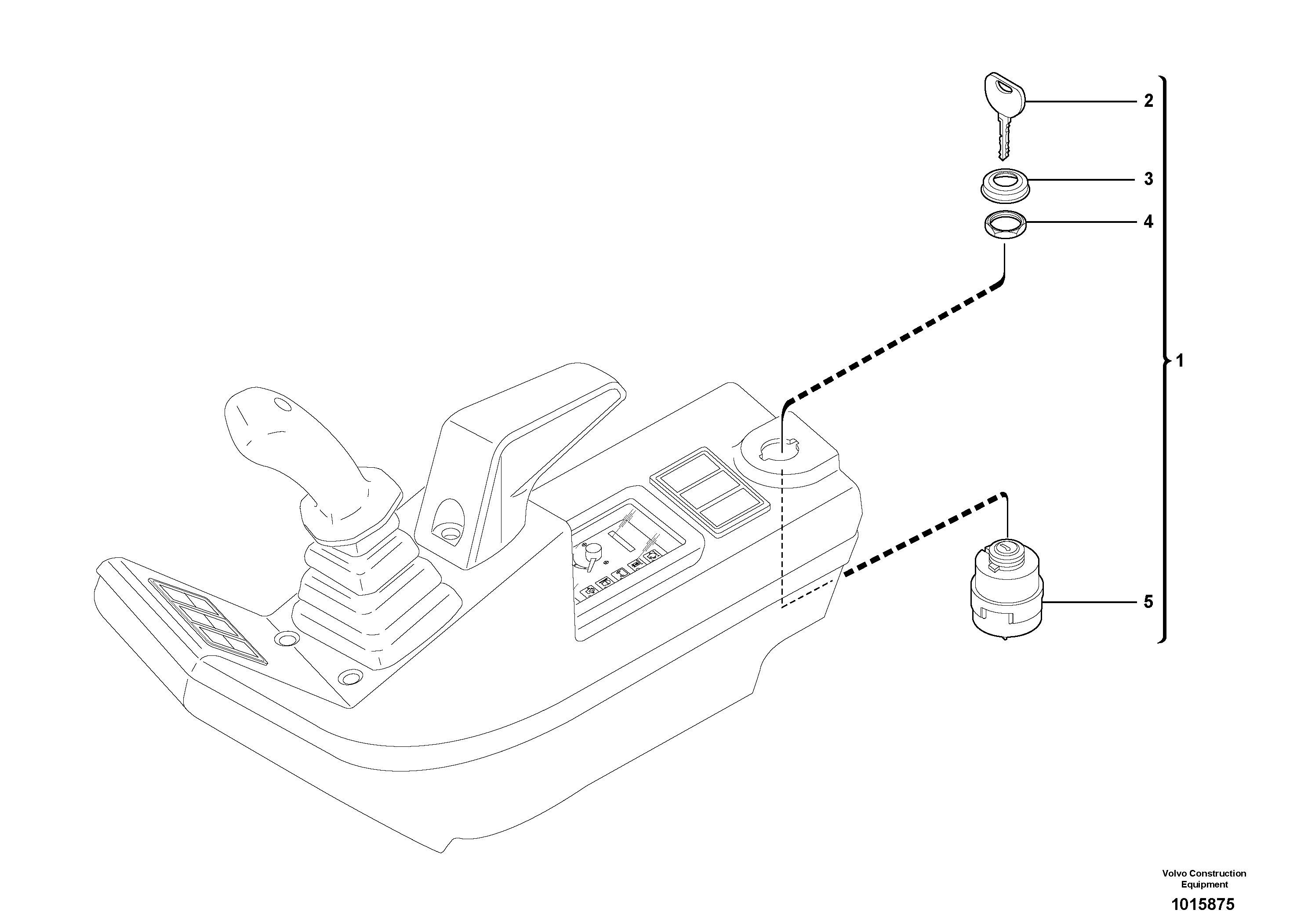 Starting and preheating switch — volvo parts diagram