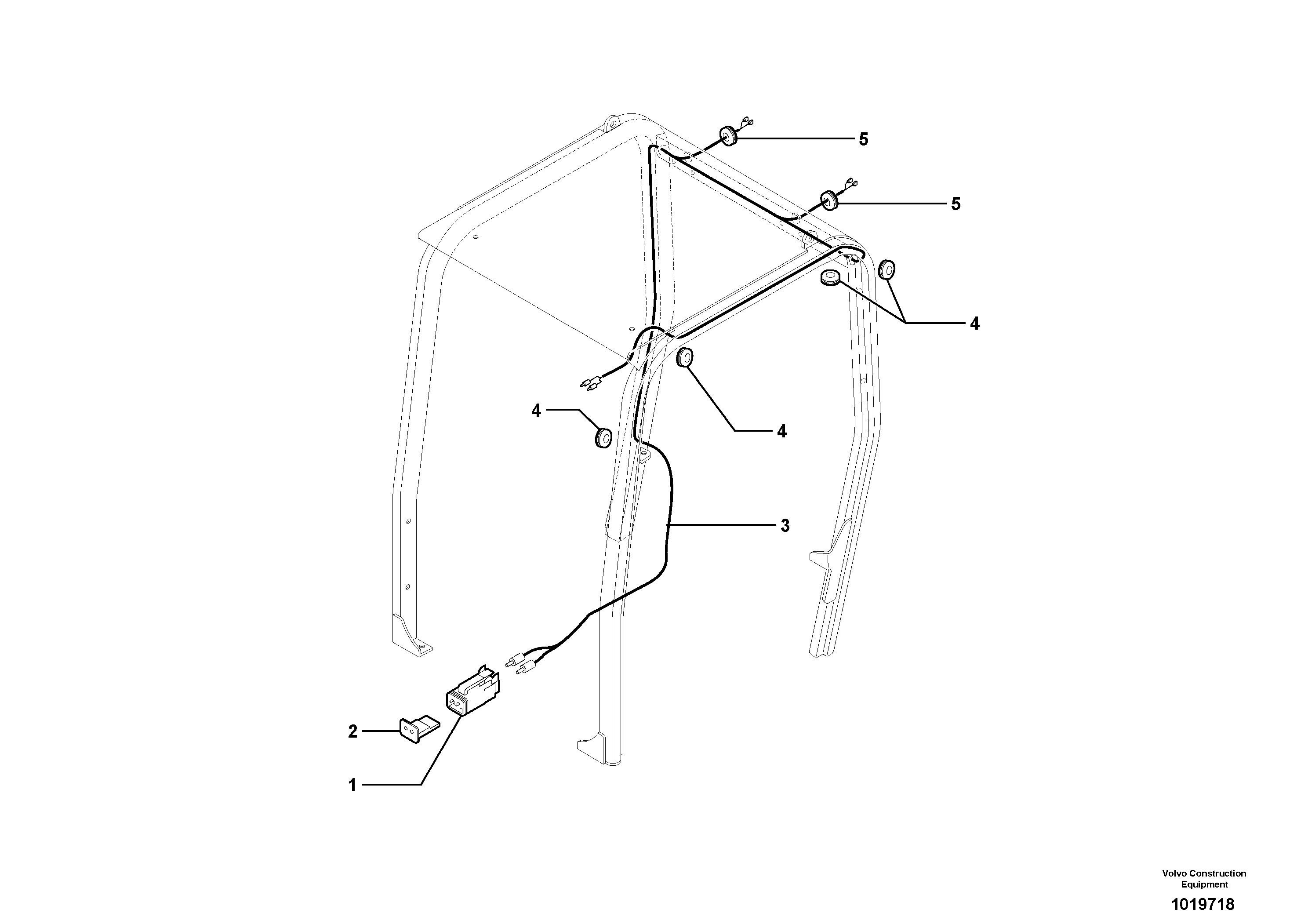 Electrical system / Canopy — volvo parts diagram