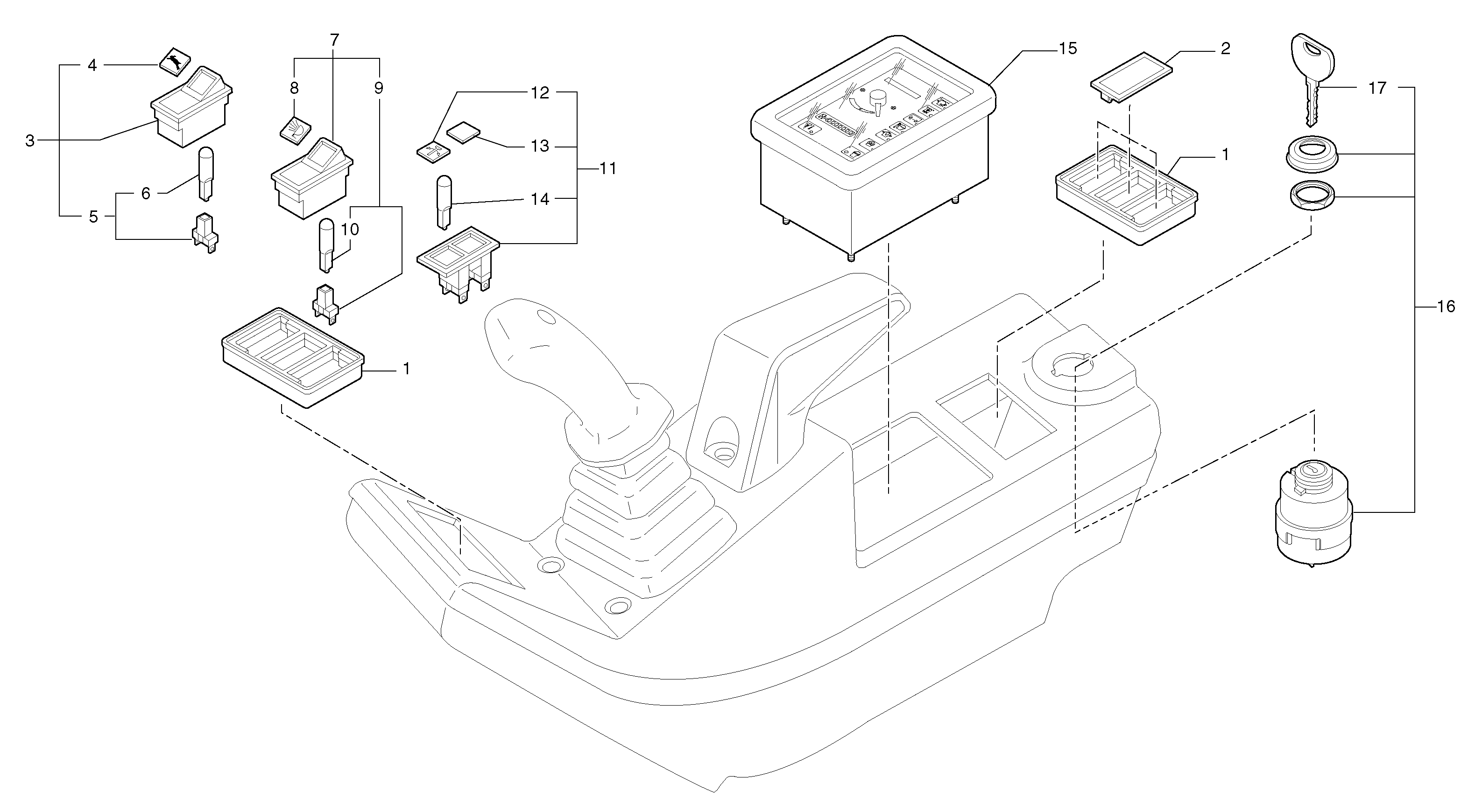 Operator's station : instrument panel ( right ) — volvo parts diagram