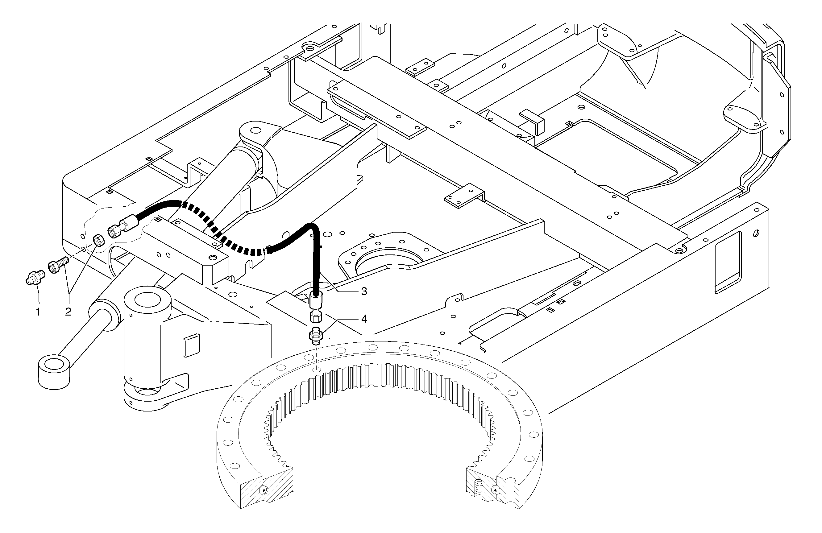 Lubrication ( slewing ring ) — volvo parts diagram