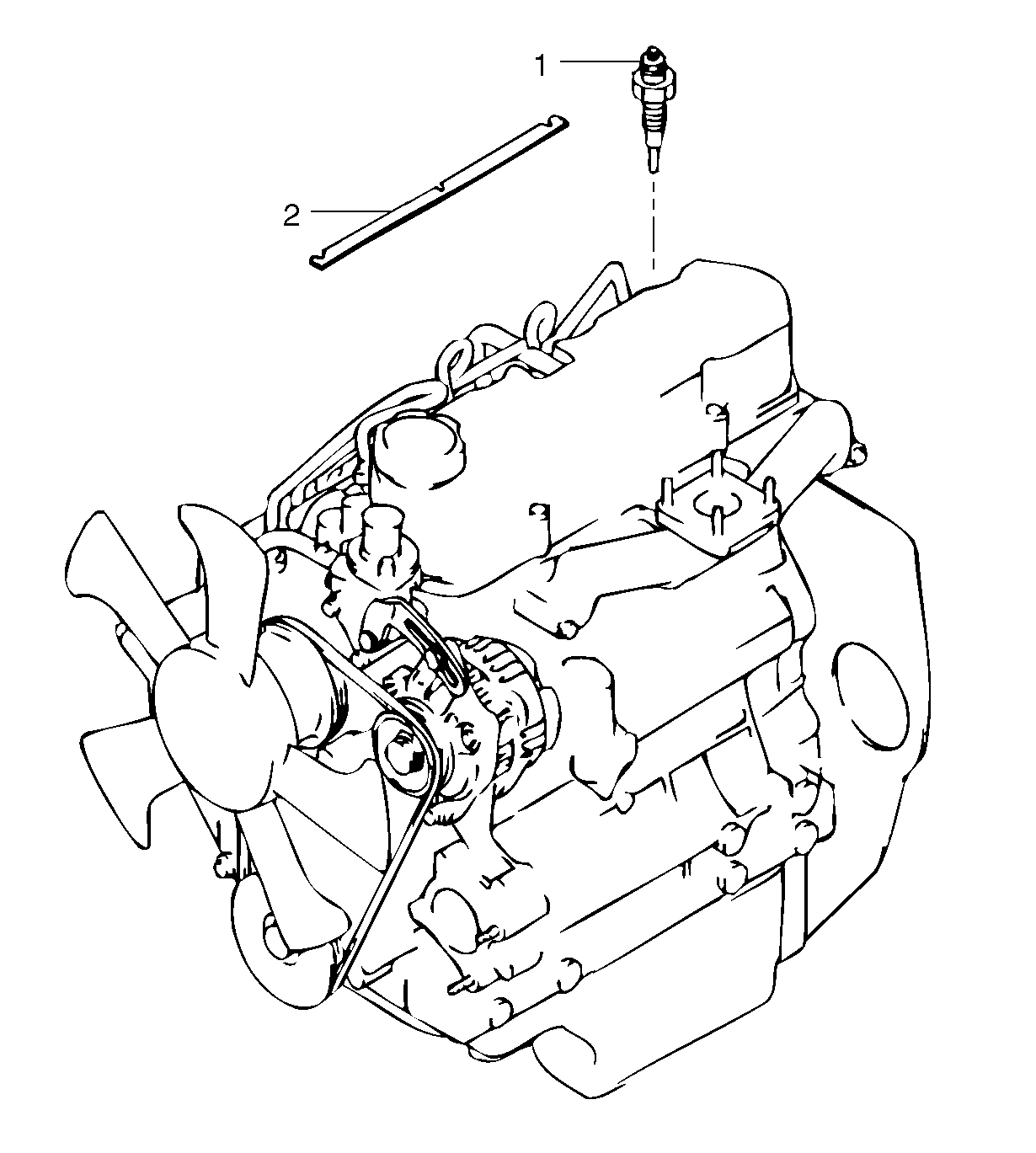 Preheating coil — volvo parts diagram