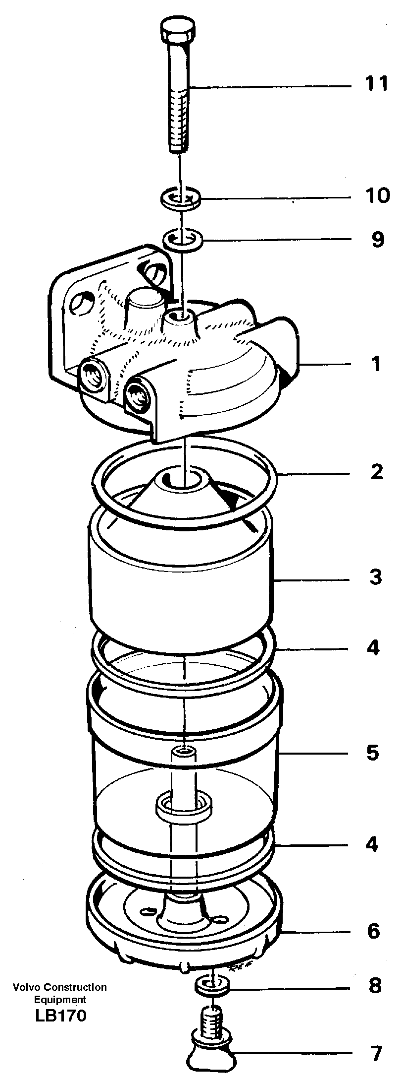 Slurry separator — volvo parts diagram