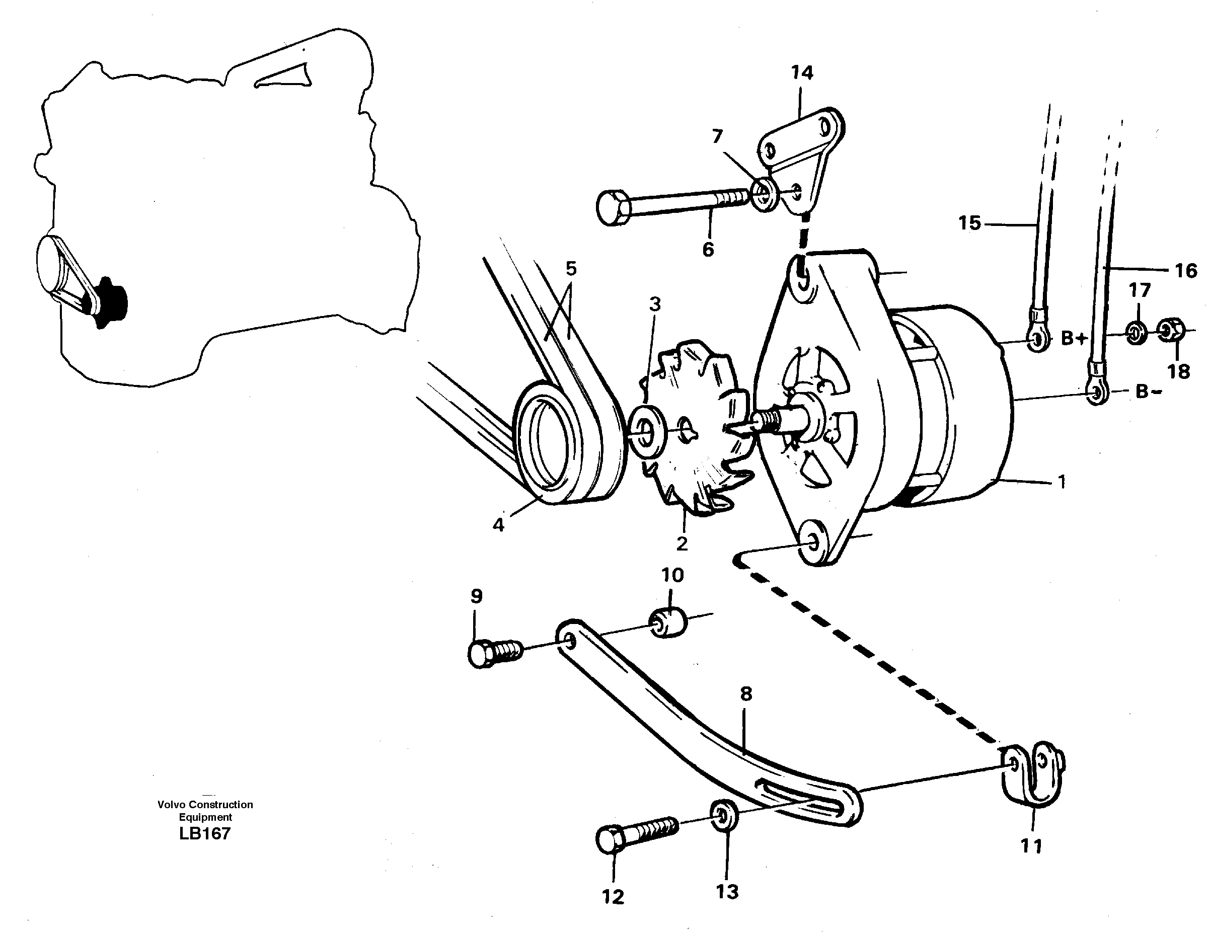 Alternator, assembly — volvo parts diagram