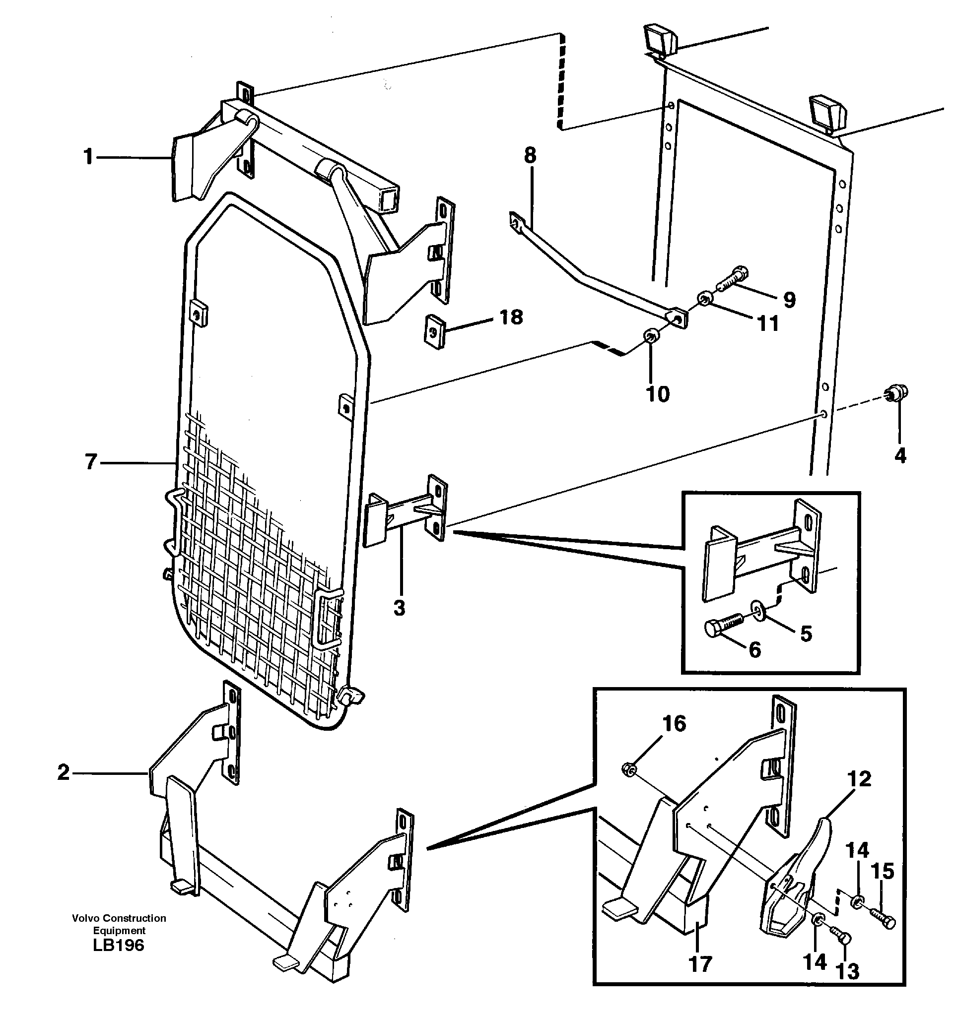Windscreen protection  14259352 — volvo parts diagram