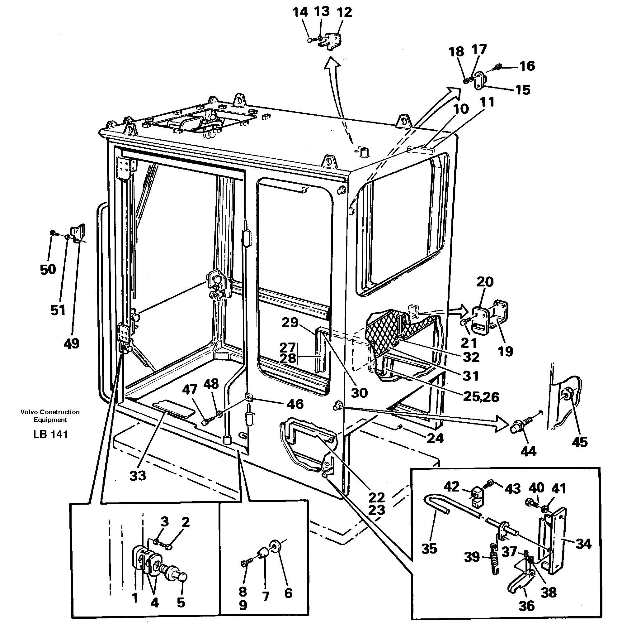 Interior components — volvo parts diagram