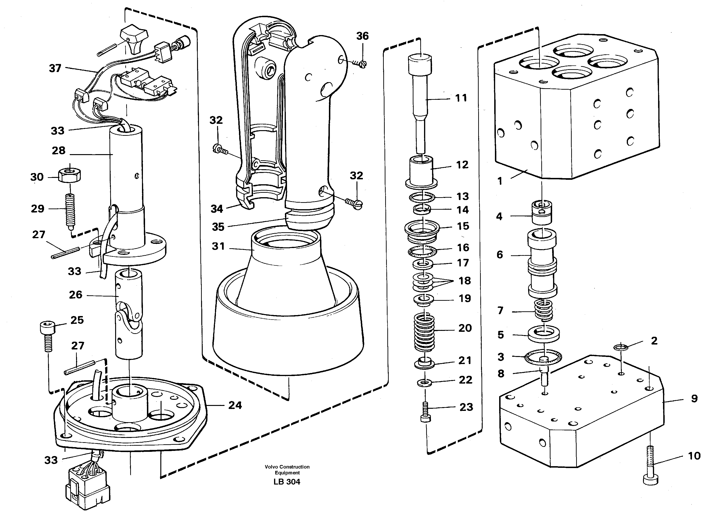 Control pressure valve — volvo parts diagram