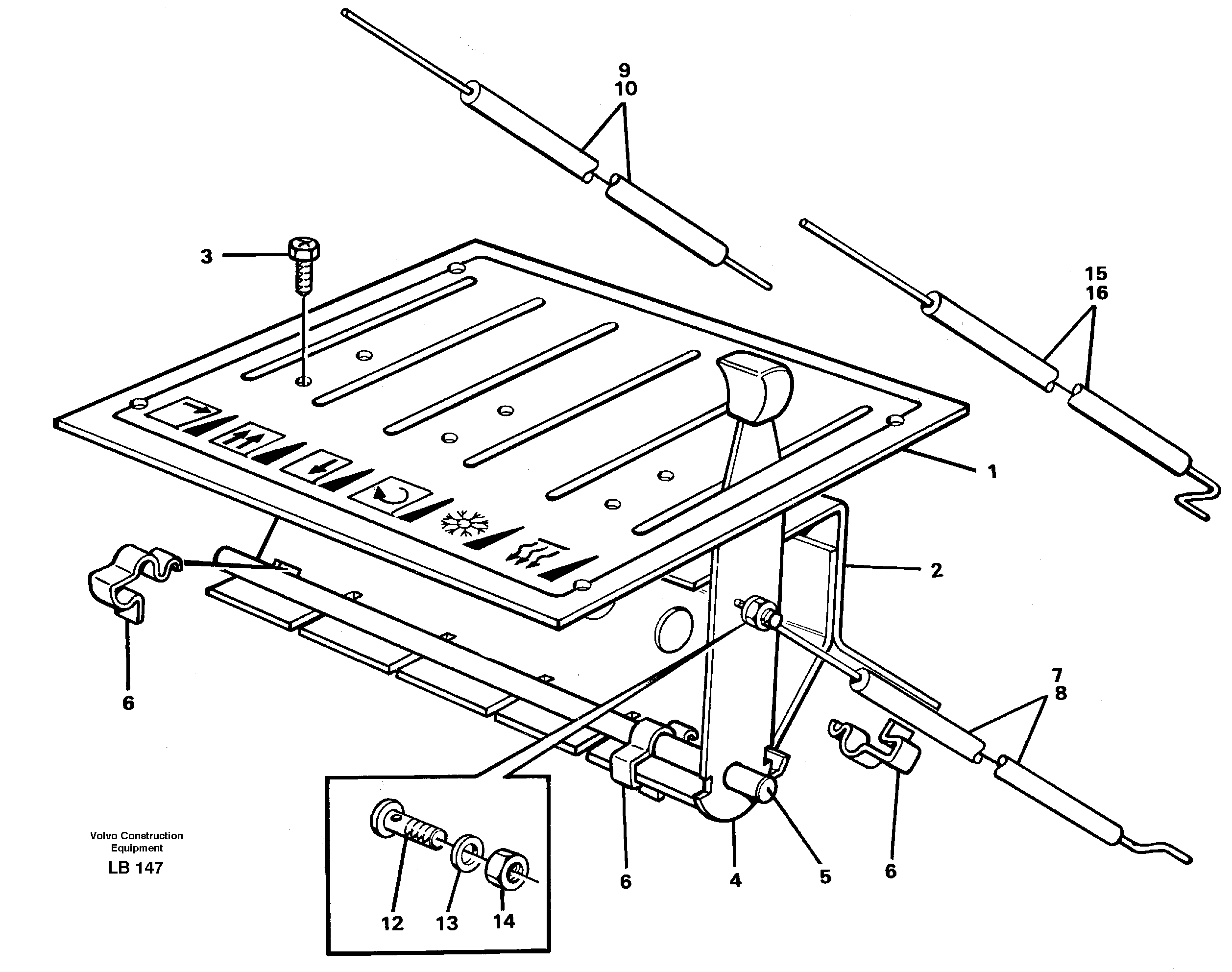 Heater control — volvo parts diagram