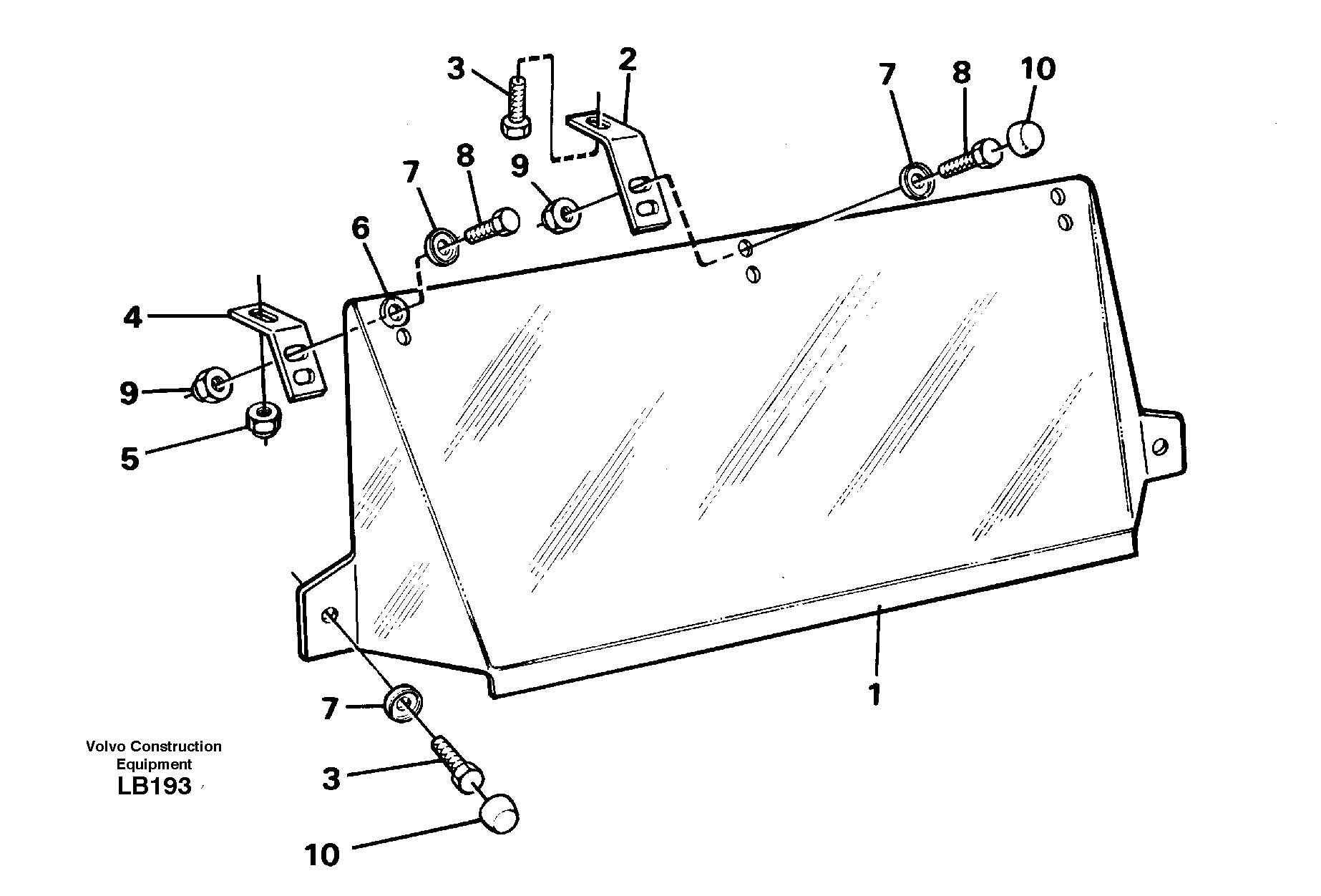 Sun visor, outer  14250635 — volvo parts diagram