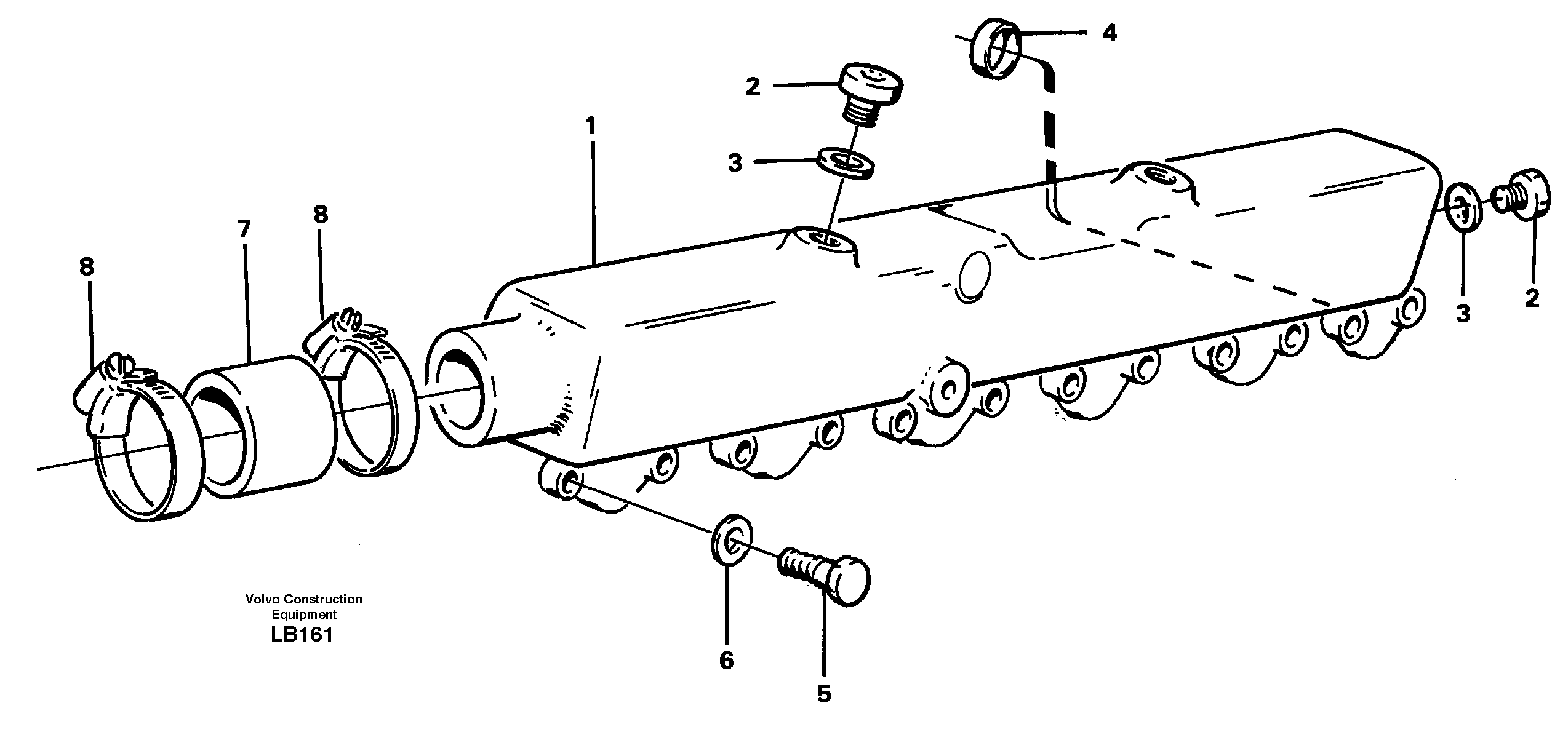 Water pipe — volvo parts diagram