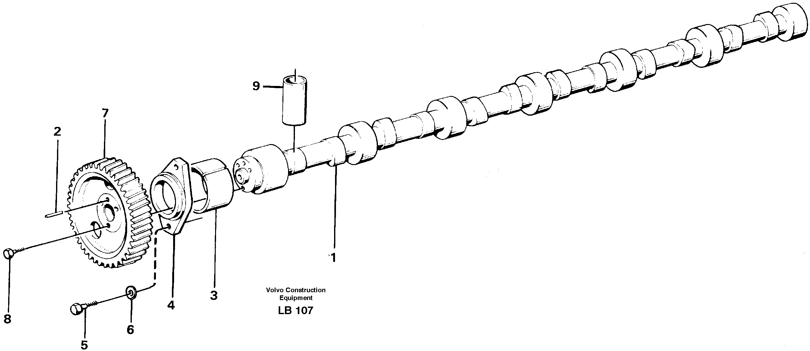 Camshaft — volvo parts diagram