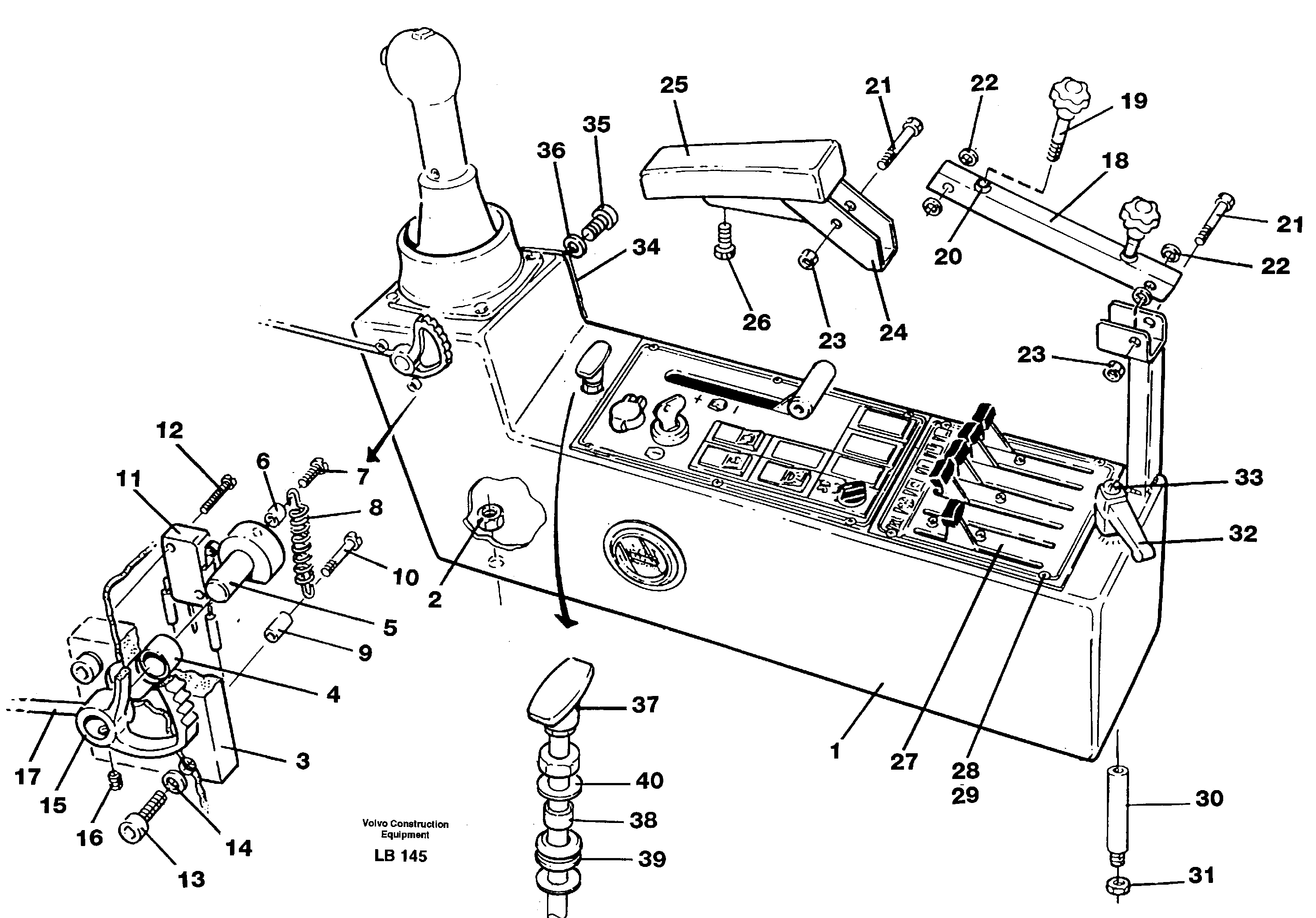 Side panel, left — volvo parts diagram
