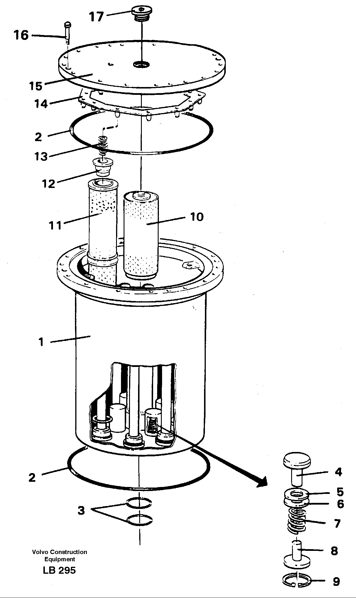 Filter box — volvo parts diagram