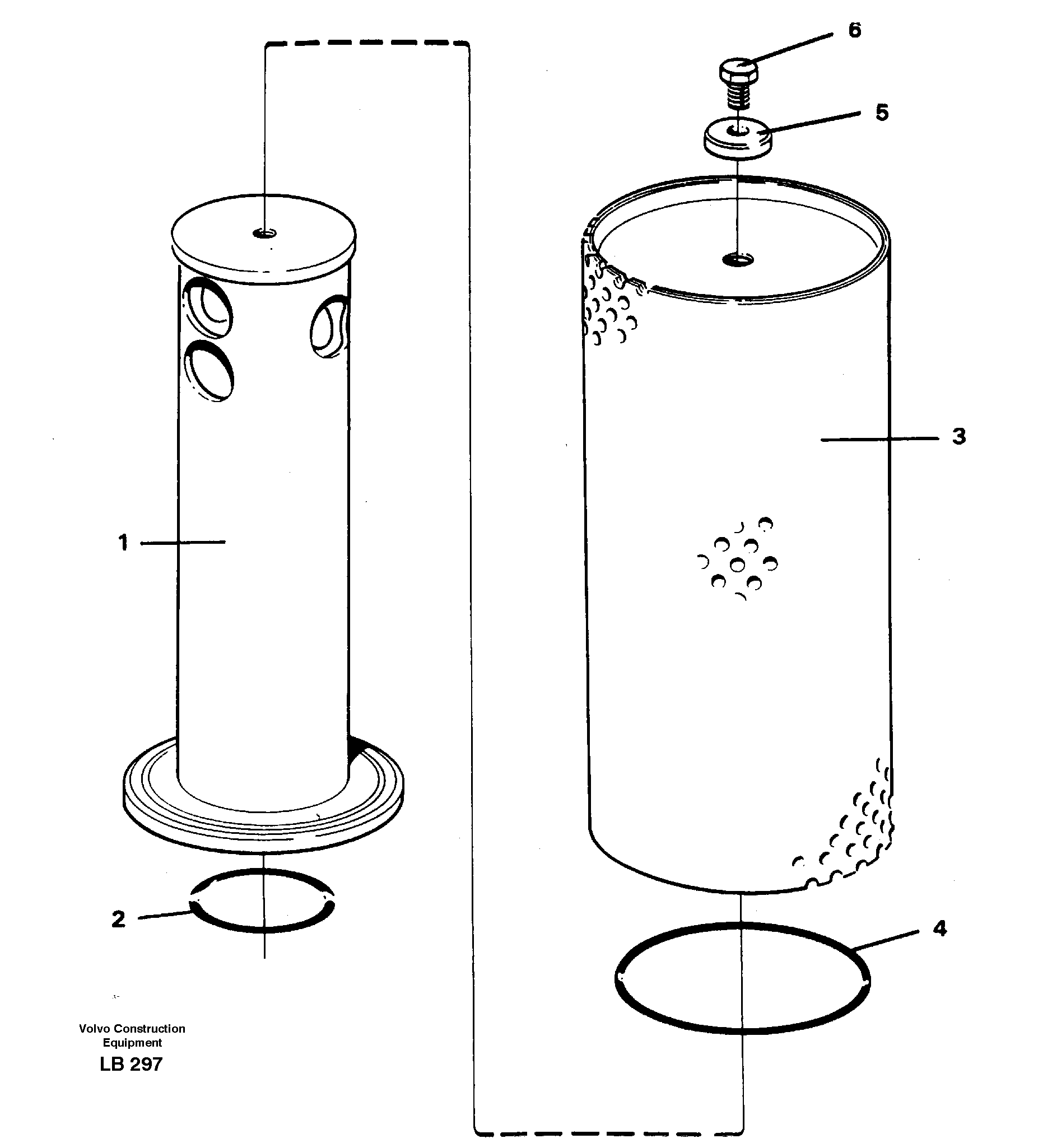 Return strainer — volvo parts diagram
