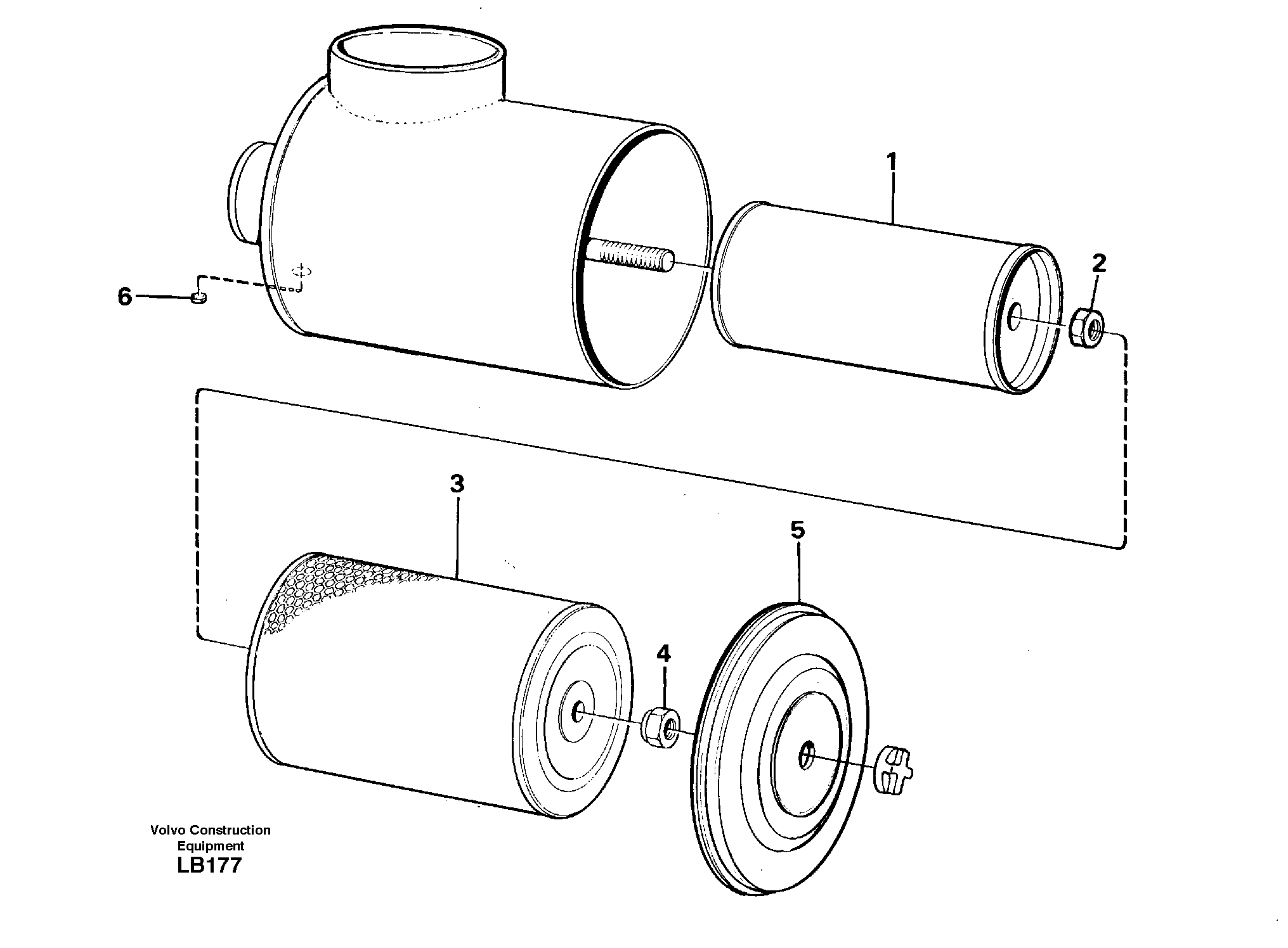 Air filter — volvo parts diagram