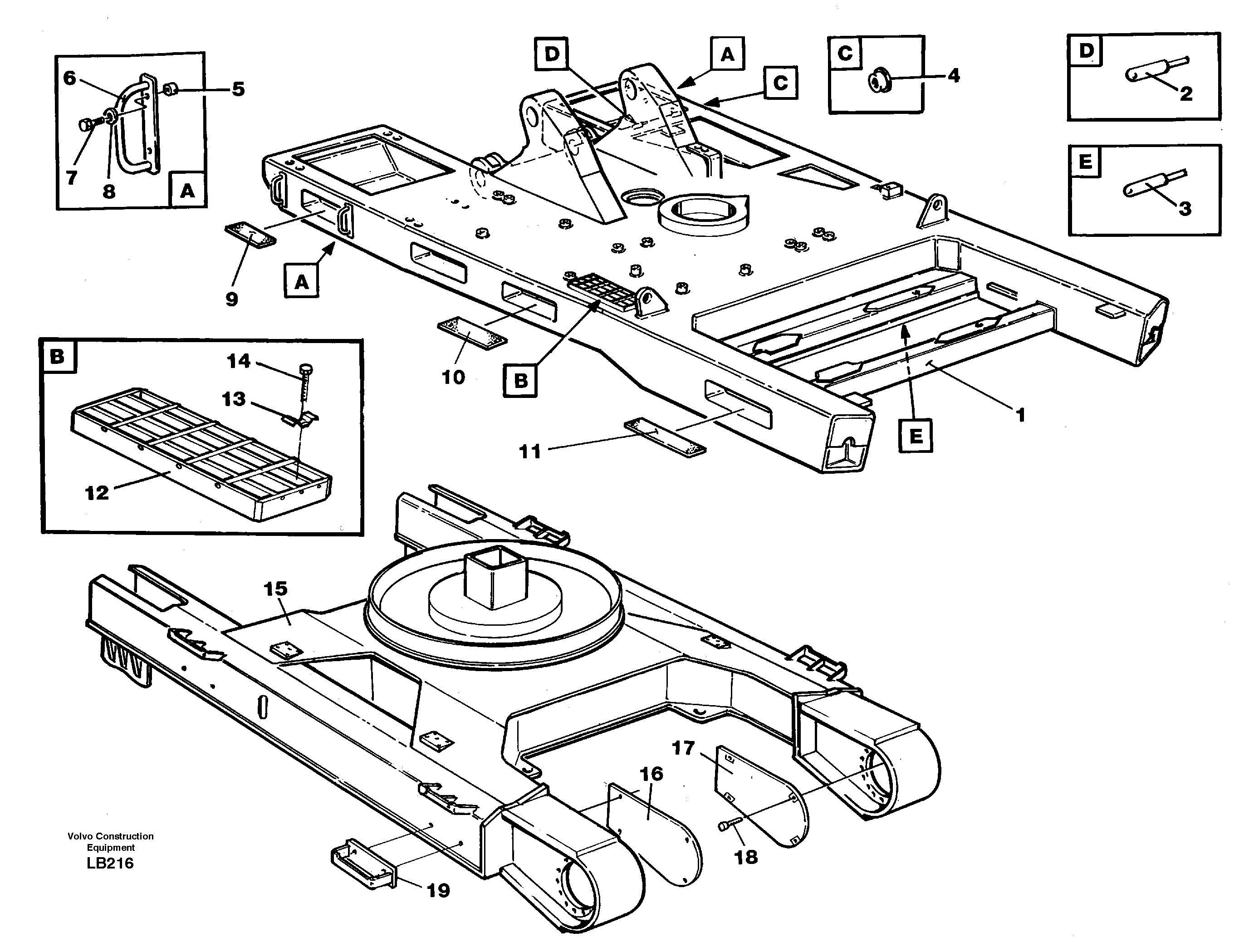 Undercarriage, platform — volvo parts diagram